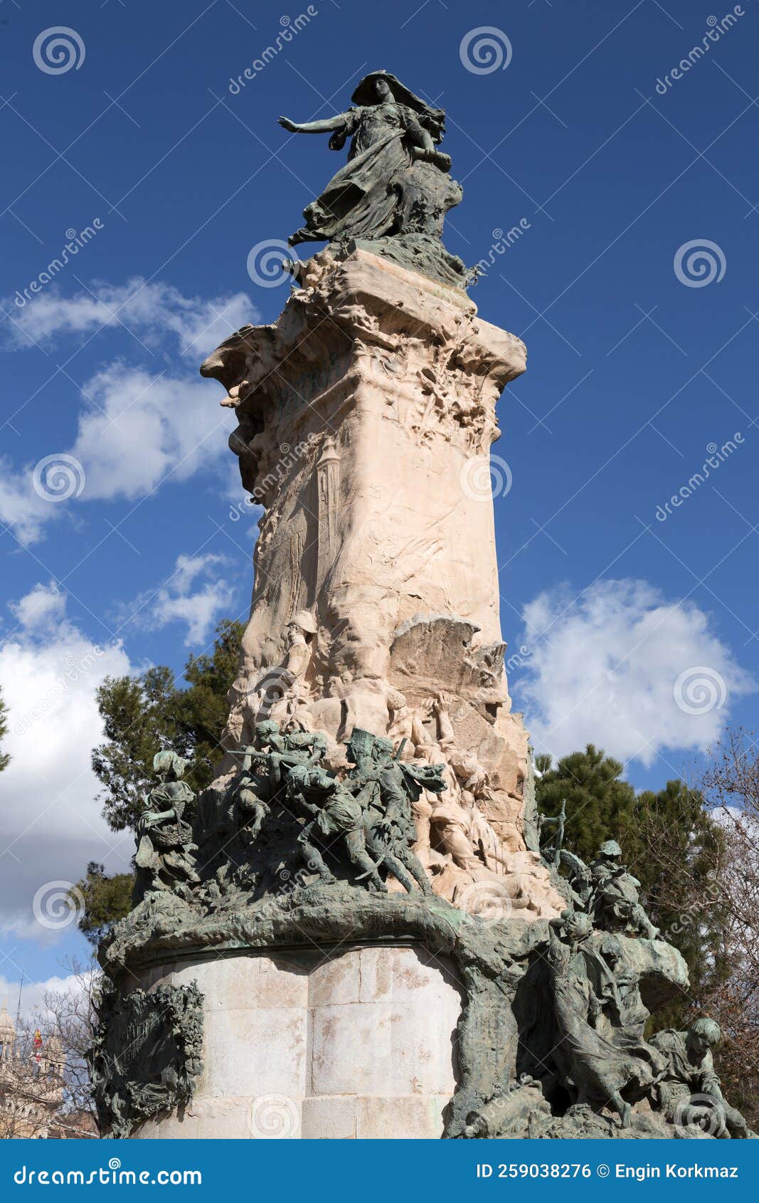 monument to the sieges of zaragoza by agustin querol, zaragoza, spain