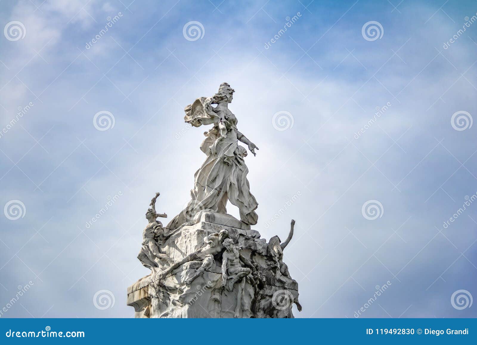 monument to the spaniards monumento de los espanoles in palermo - buenos aires, argentina