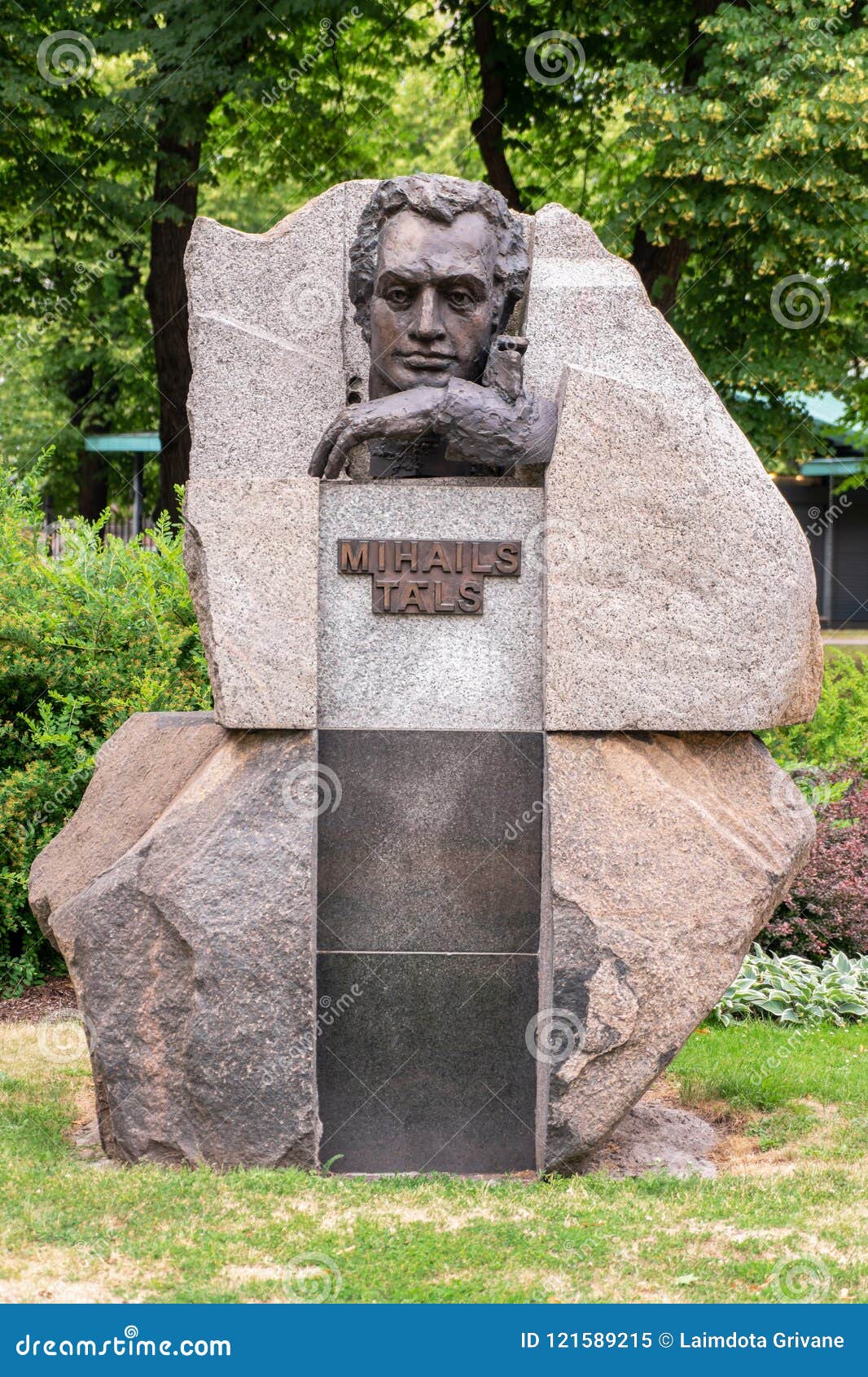 Monument To the World Chess Champion Mikhail Tal. Latvia, Riga