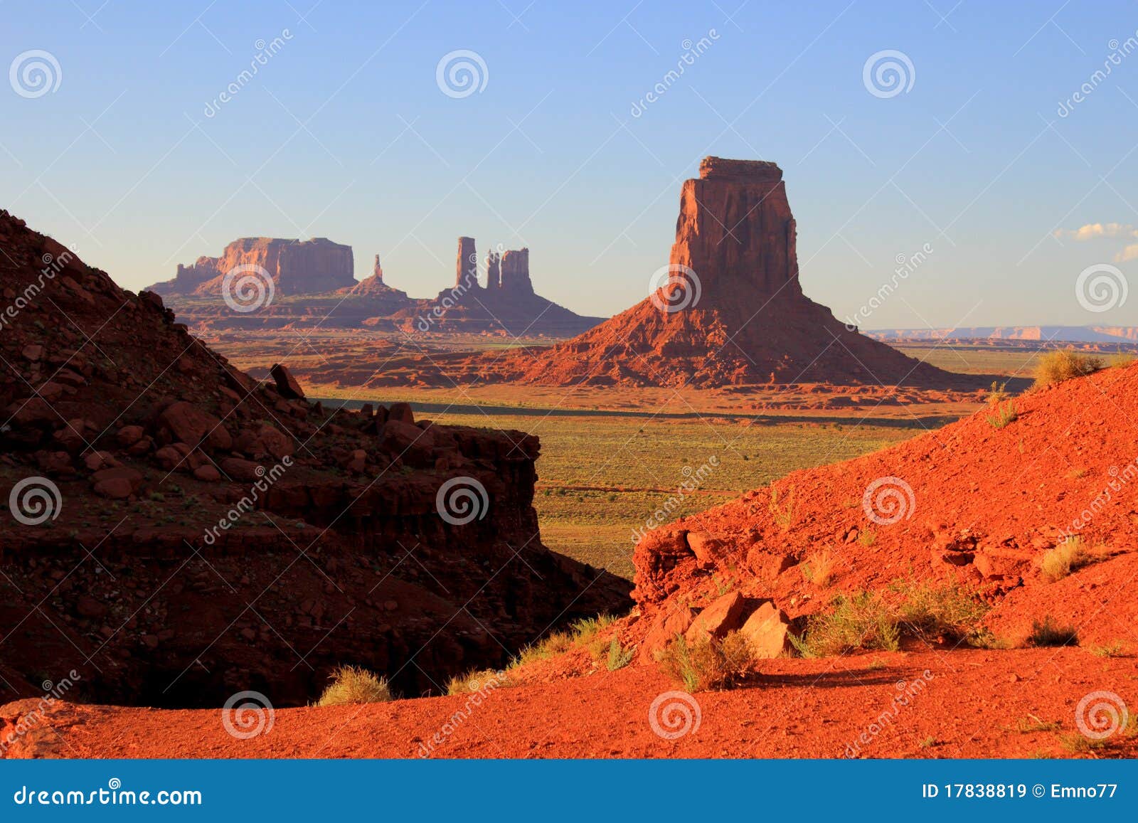 Monument valley stock image. Image of geology, west, navajo 17838819