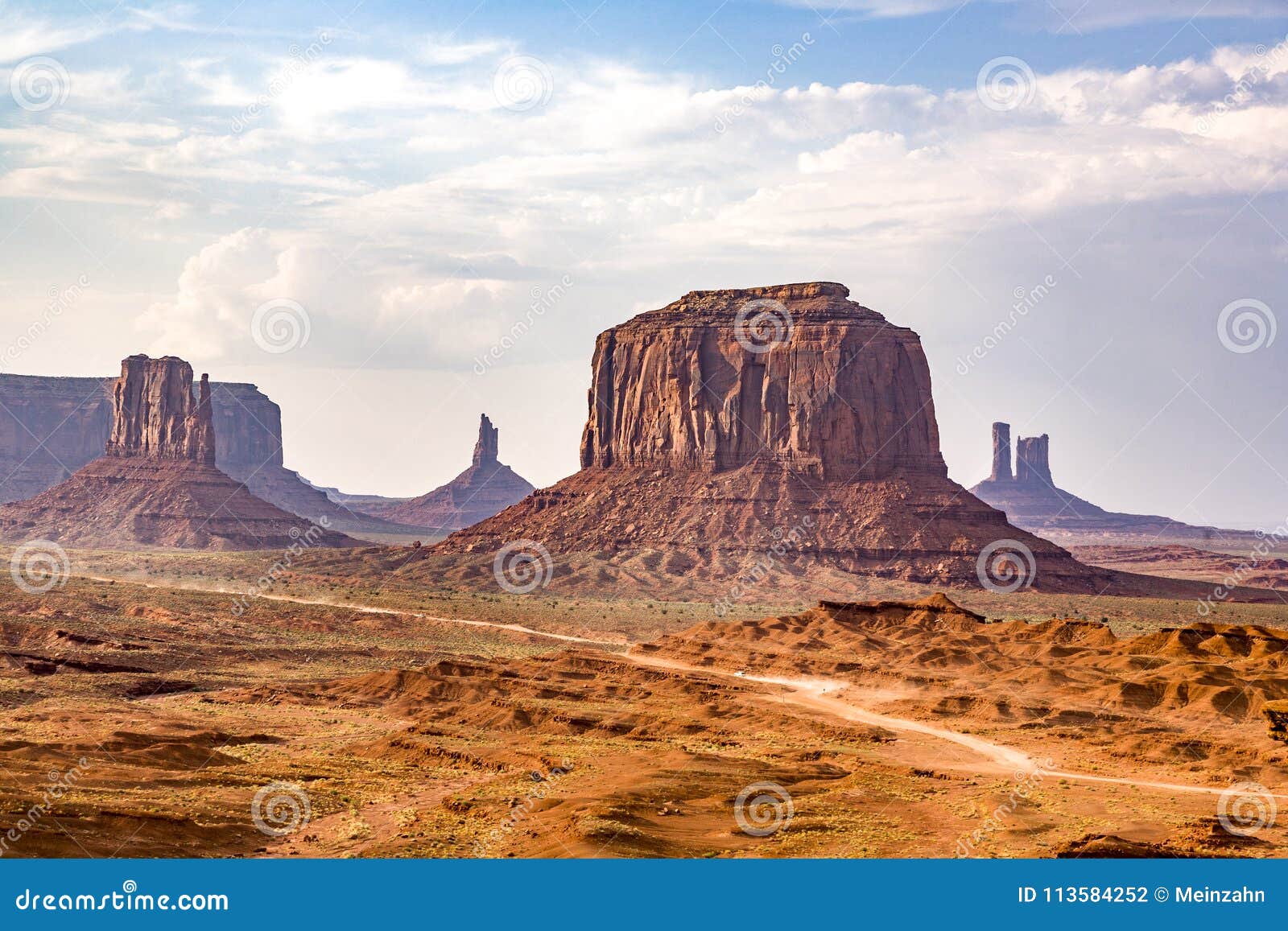 monument valley, view from john fords point to merrit butte