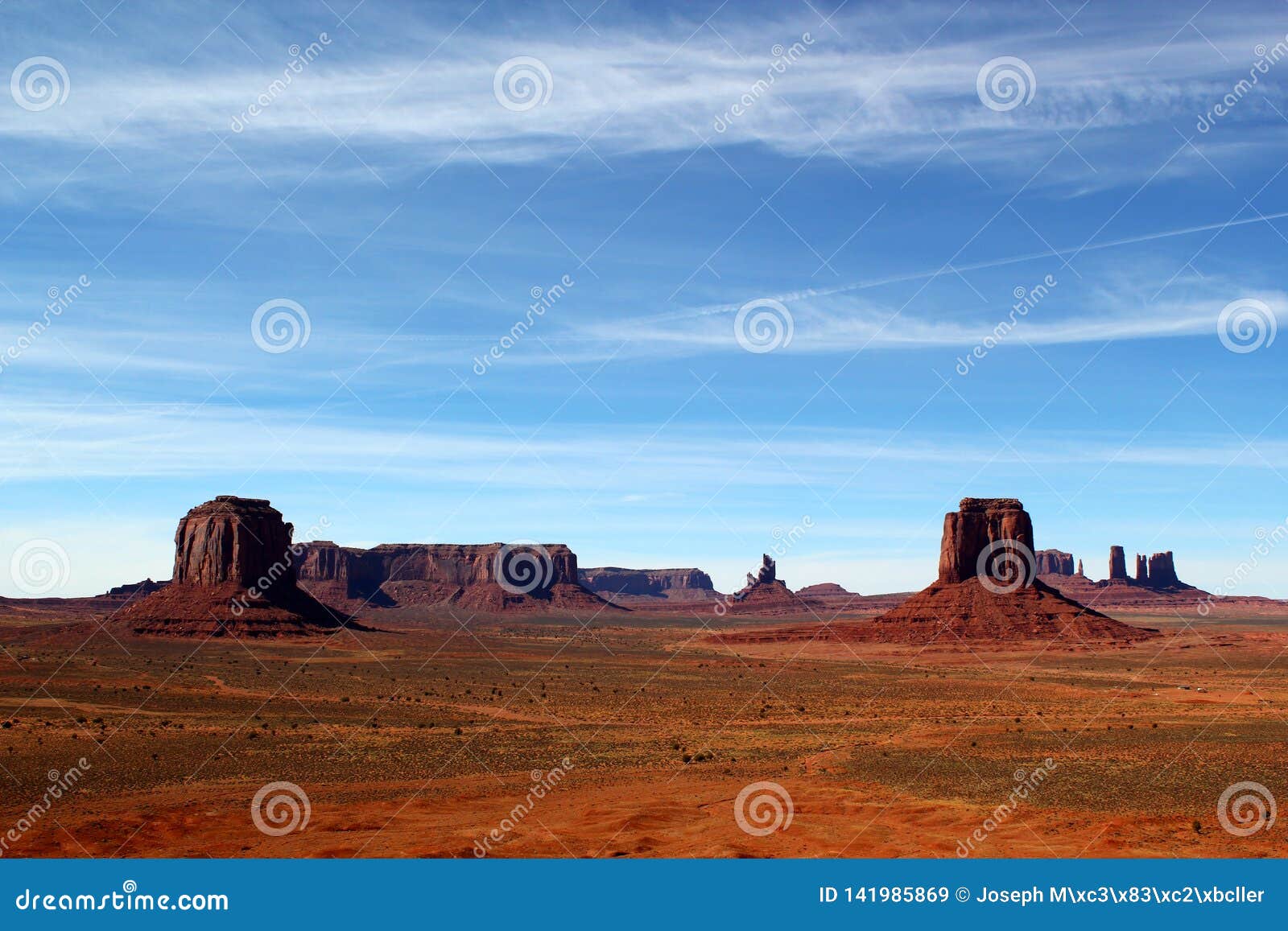 monument valley on the border between arizona and utah in united states