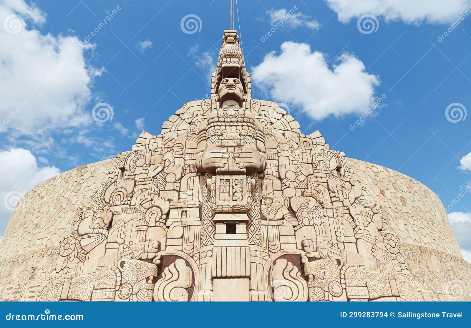 Monumento a La Patria in Merida, a Neo-Mayan Monument Erected in 1956 ...