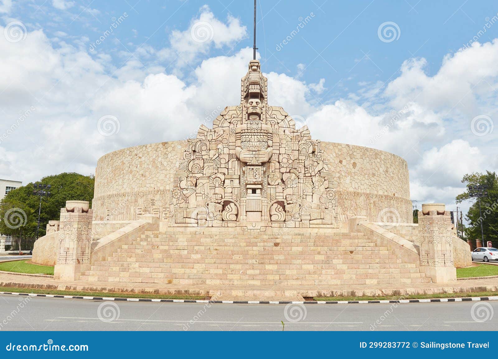 monumento a la patria in merida, a neo-mayan monument erected in 1956