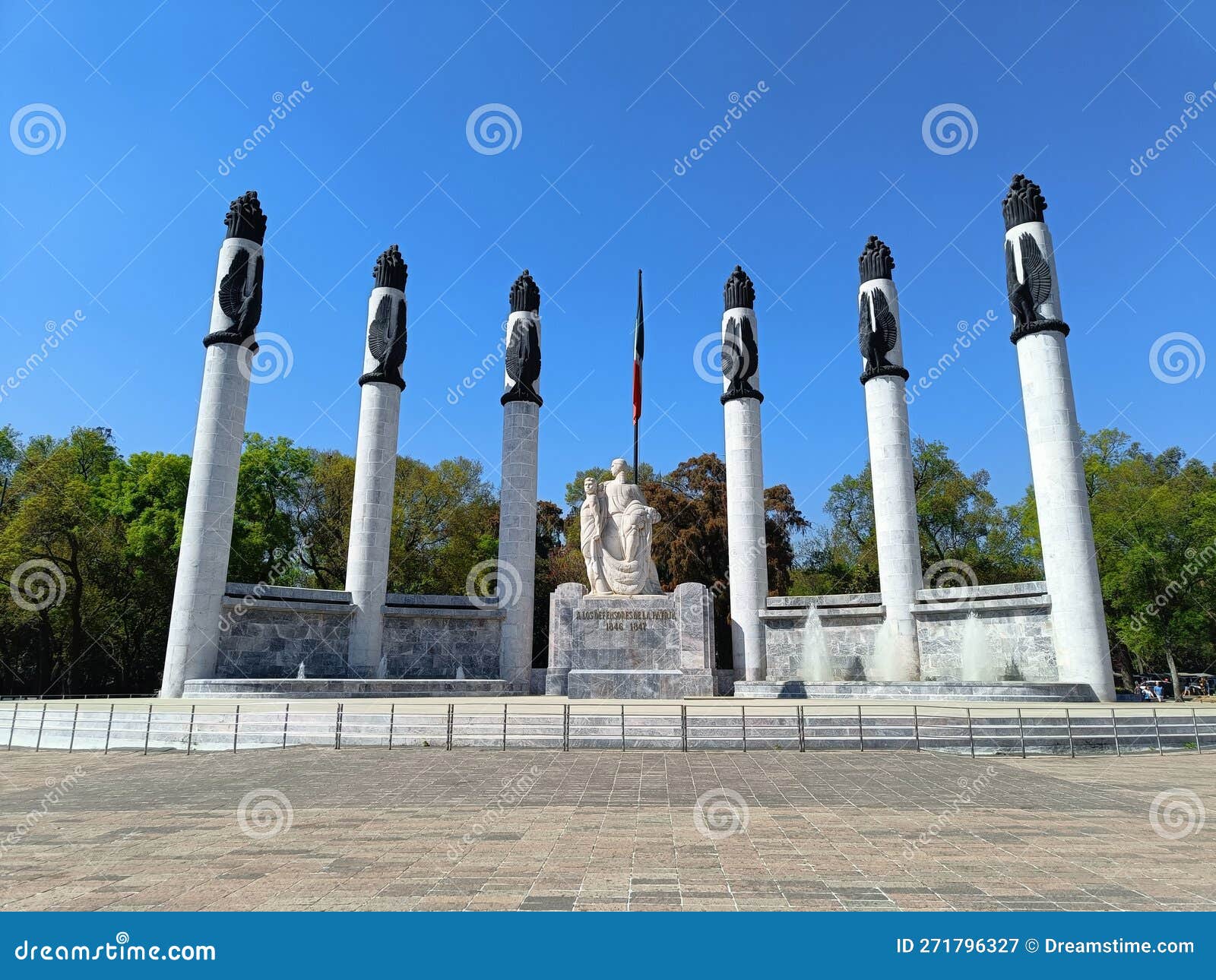 altar a la patria. monumento a los ninos heroes. mexico city