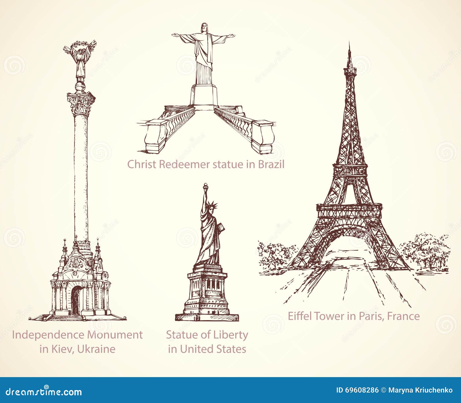 Monuments important de France рисунки