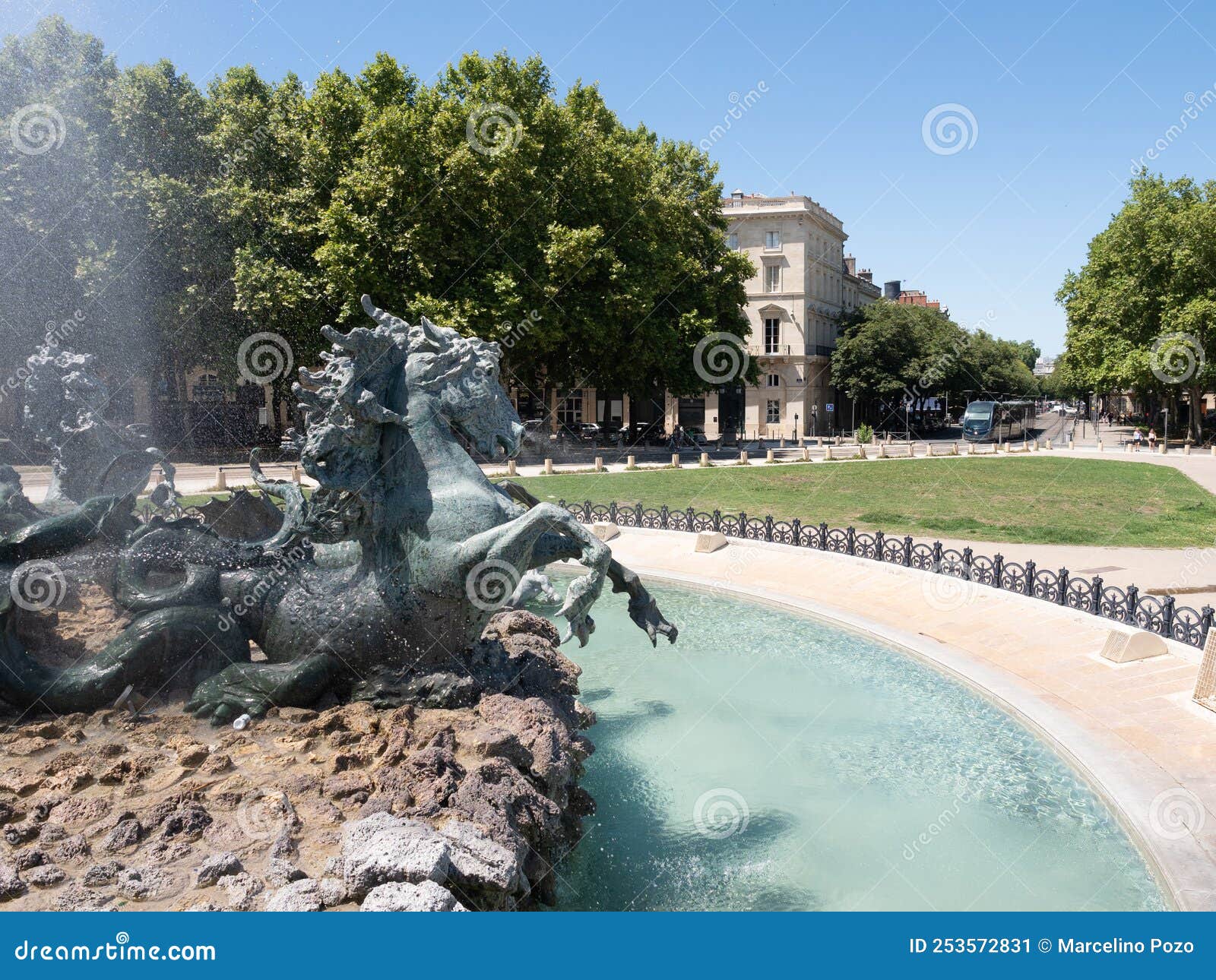 Monuments Aux Girondins , Famous Fountain on the Quinconces Square in ...