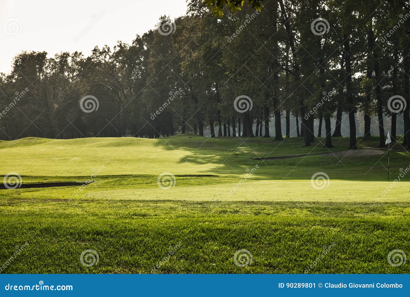 Monza Italy the Park at Fall, Golf Course Stock Image Image of sunny, plant 90289801