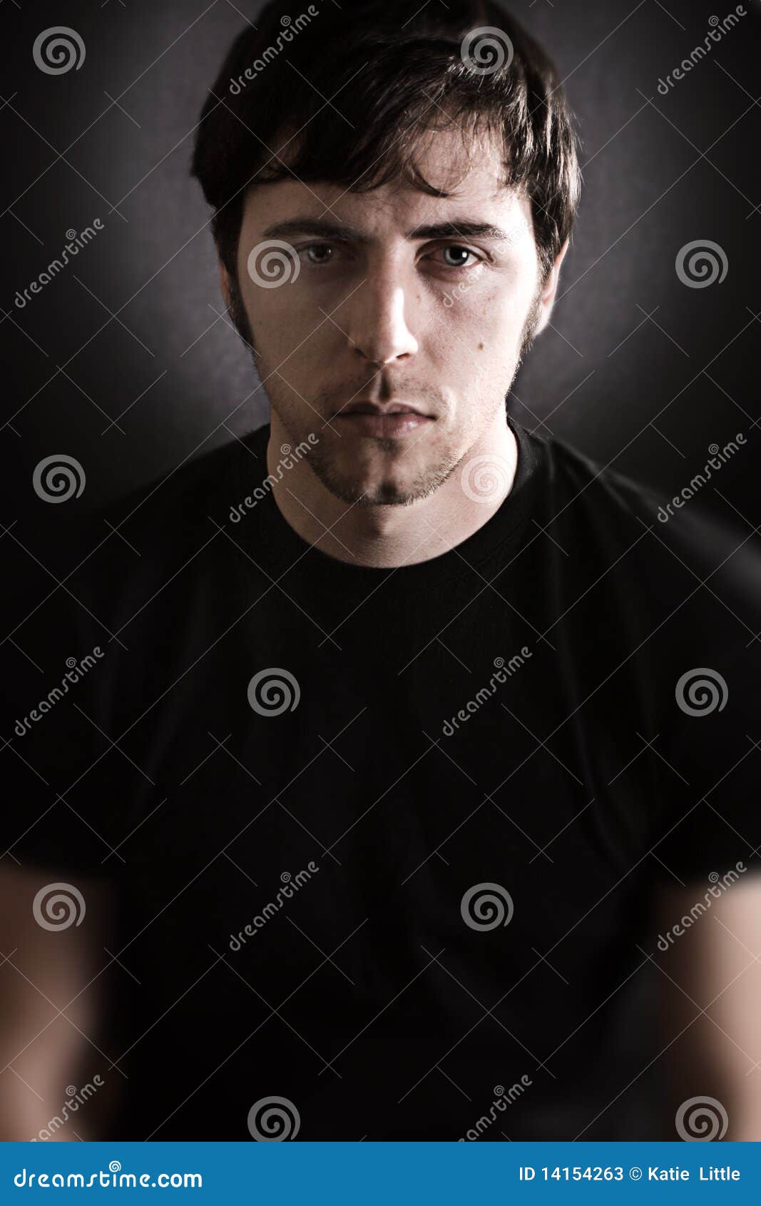 Moody Portrait stock image. Image of looking, black, prepared - 14154263