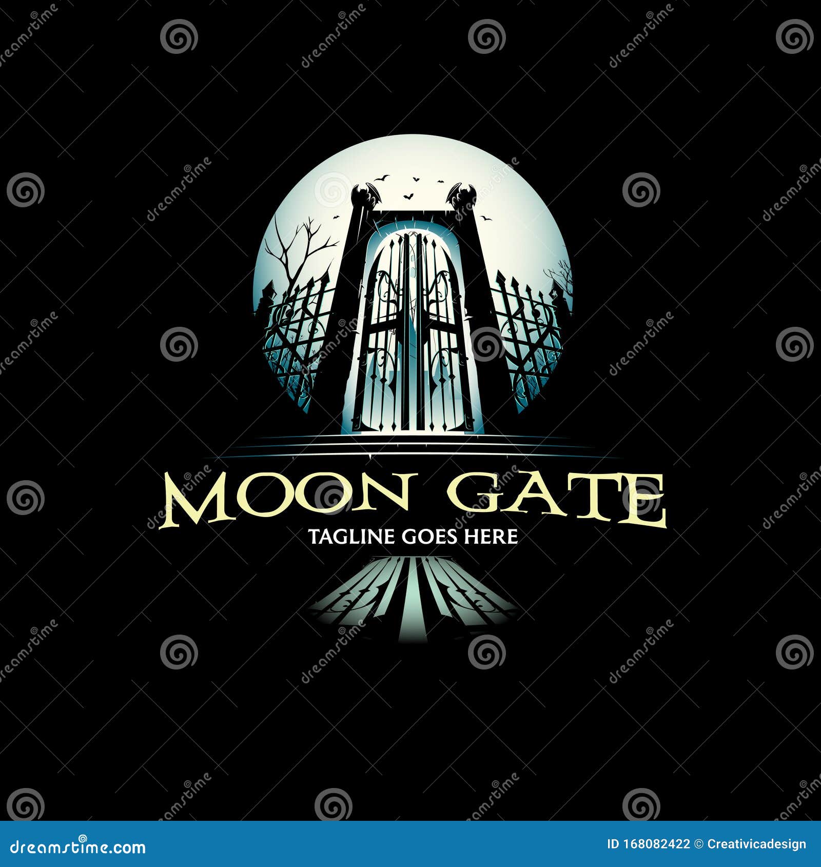 moon gate   in pooky theme