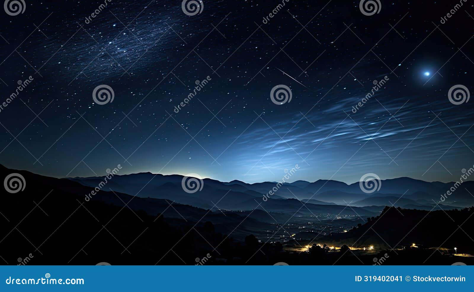 moon light shining in darkness