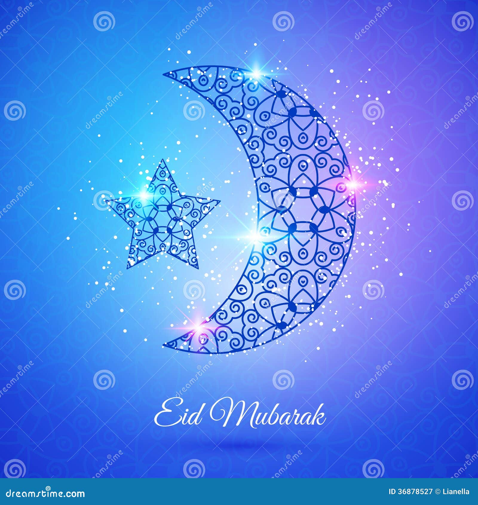 Moon For Muslim Community Festival Eid Mubarak Royalty 