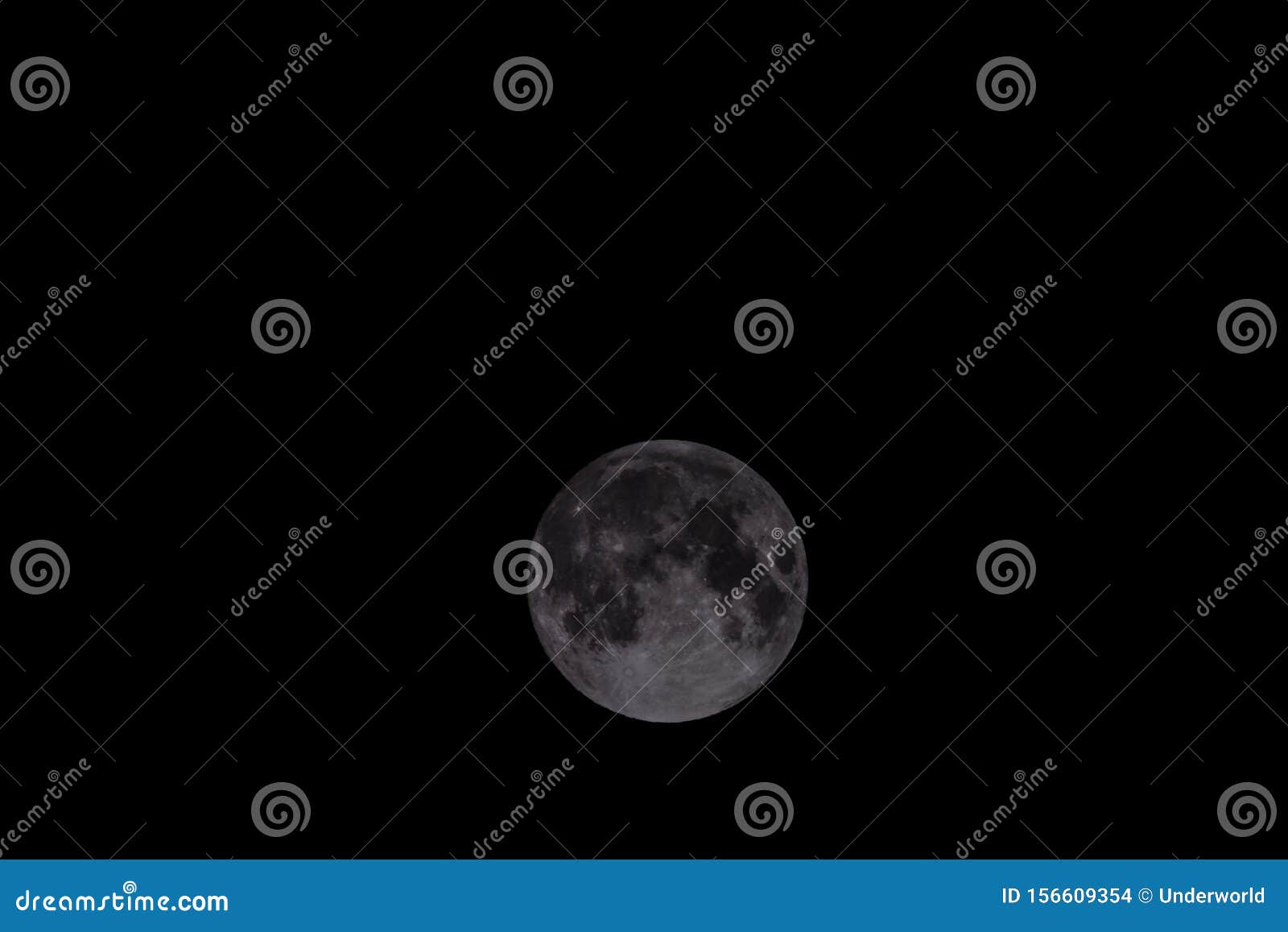 Moon in Night Sky stock photo. Image of detail, full - 156609354