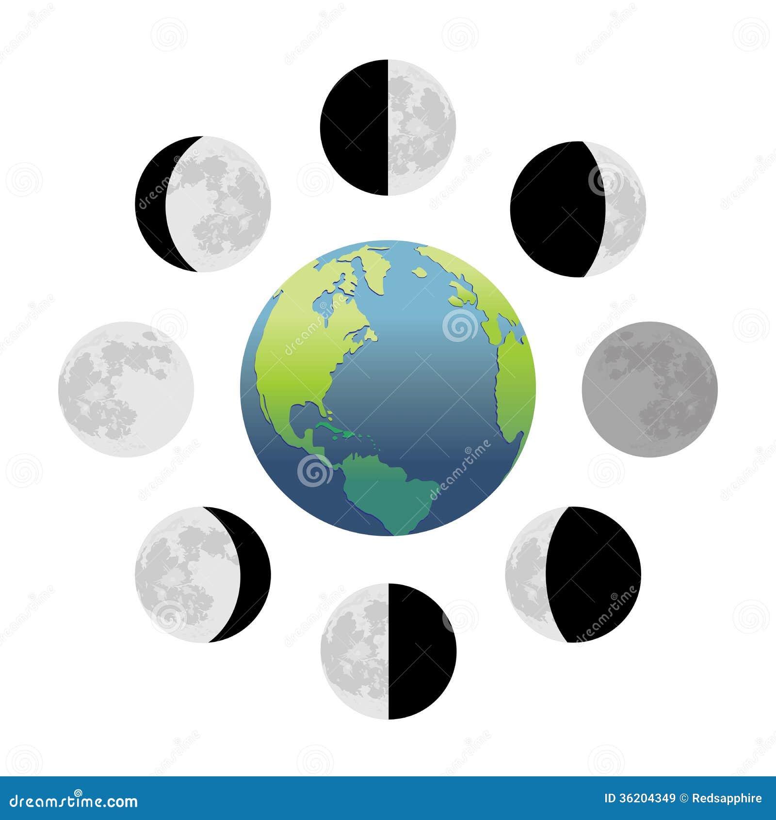 clipart of moon phases - photo #28