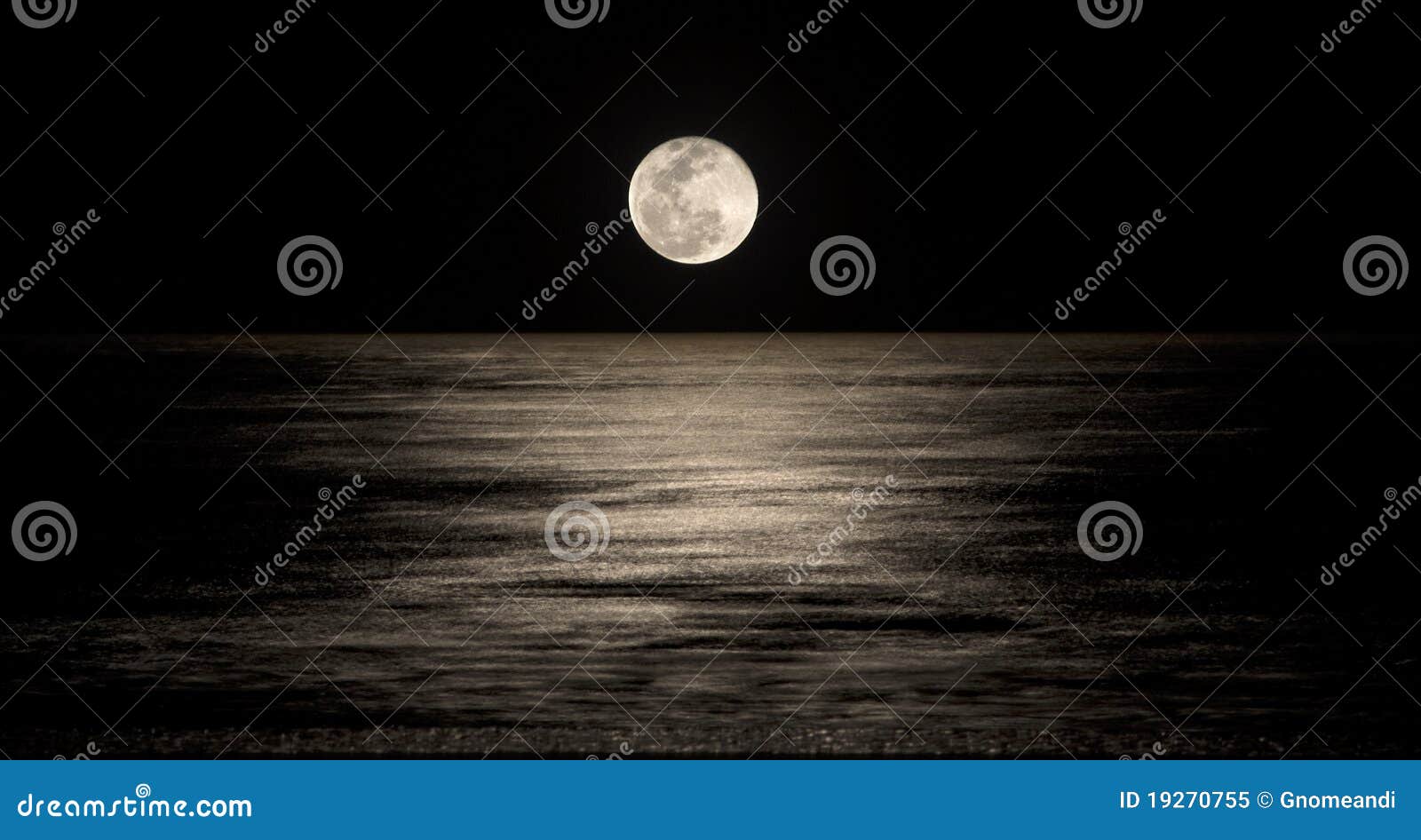 Moon Ray stock image. Image of full, river, reflection - 19270755