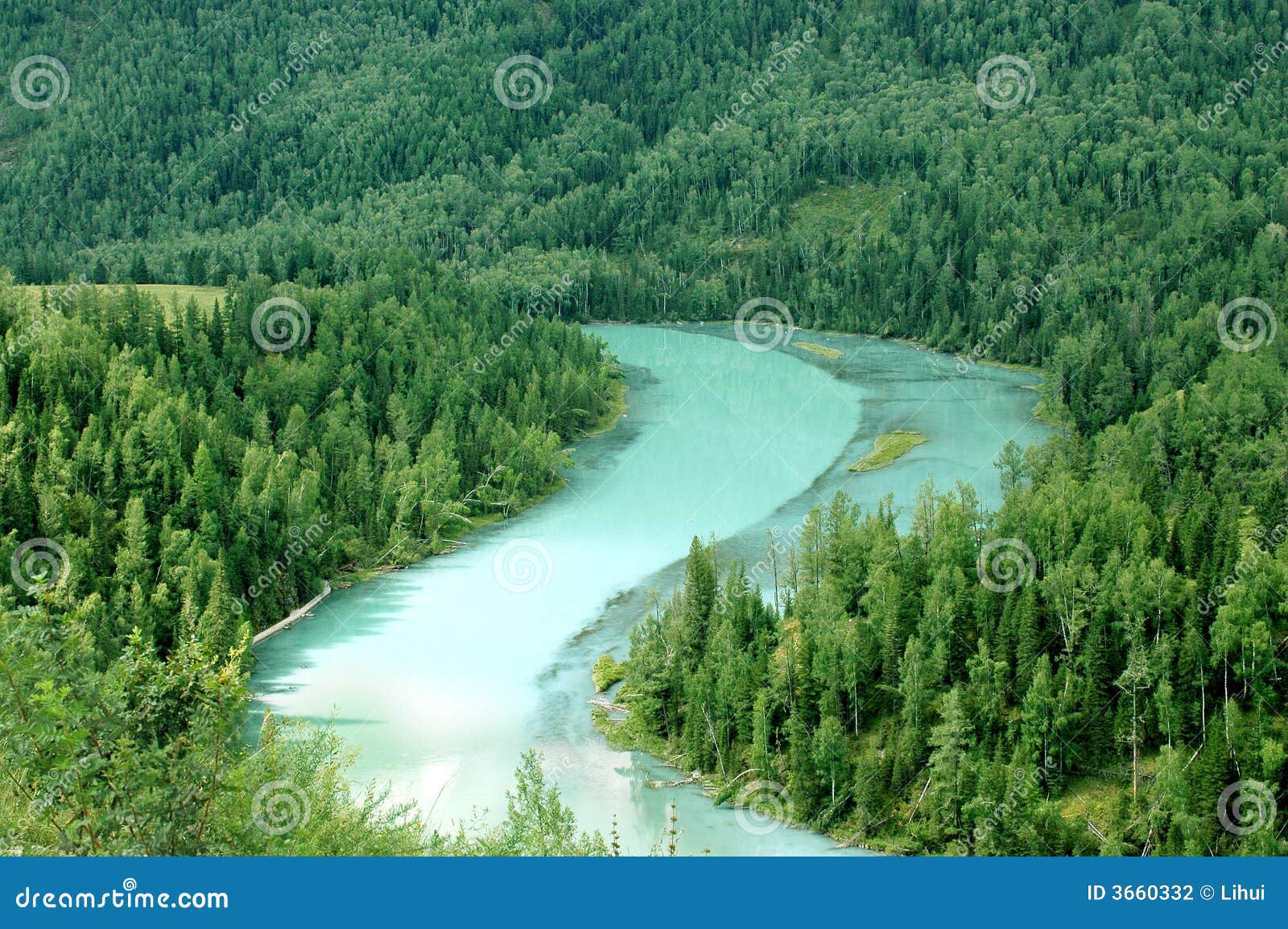 Moon river stock photo. Image of river, tree, asian, forest 3660332