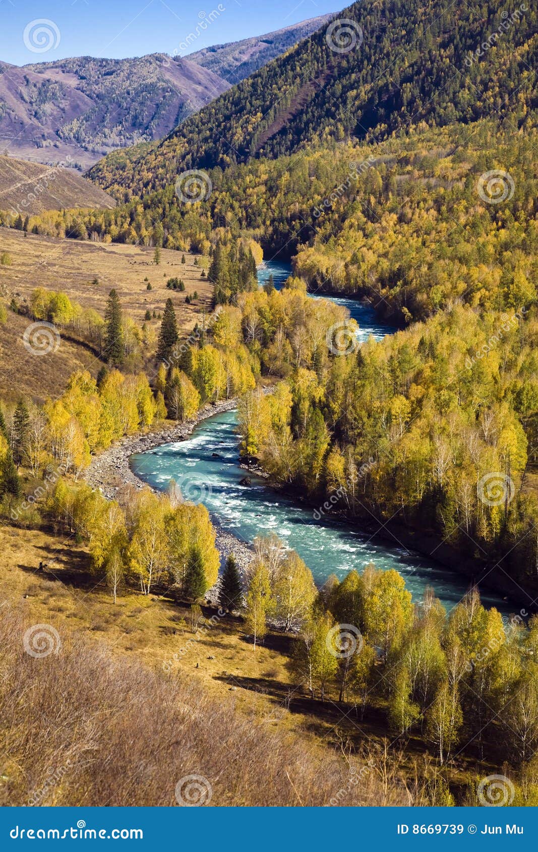 Moon river stock image. Image of curved, vegetation, natural 8669739