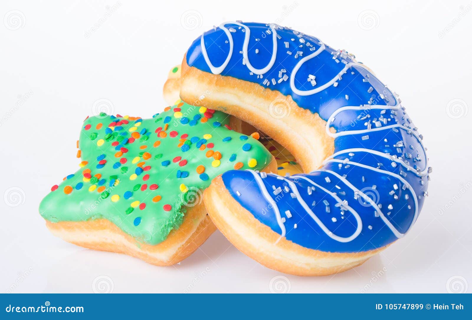 Moon Shape Donut on Background Stock Image Image of baked, delicious