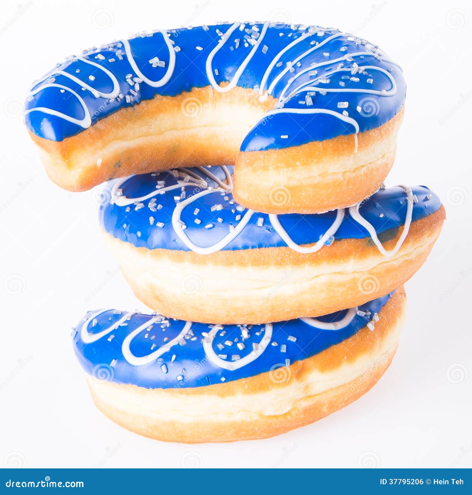 Moon Shape Donut on Background Stock Photo Image of round, moon 37795206