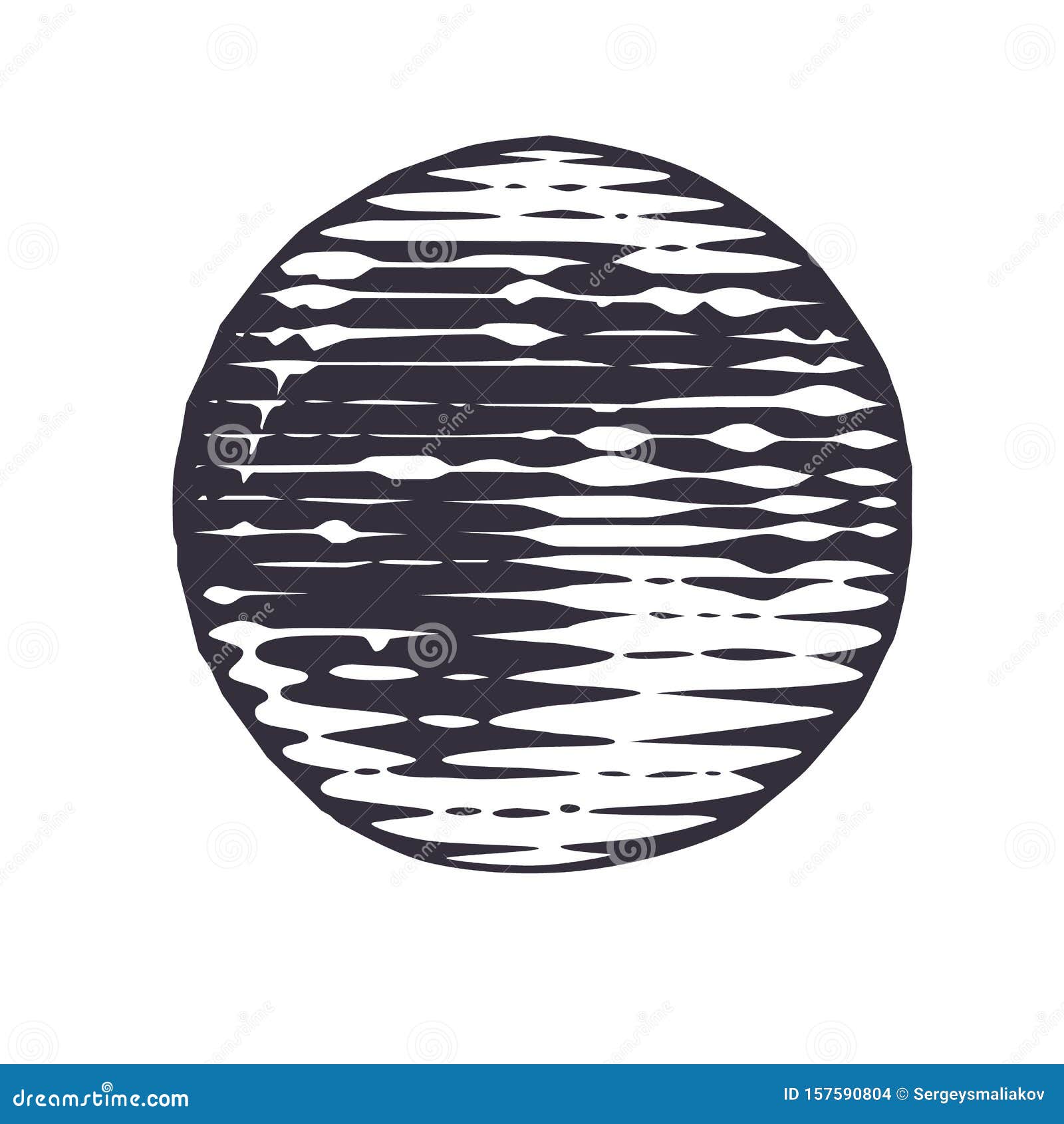 Vector Illustration of the Moon Stock Illustration - Illustration of