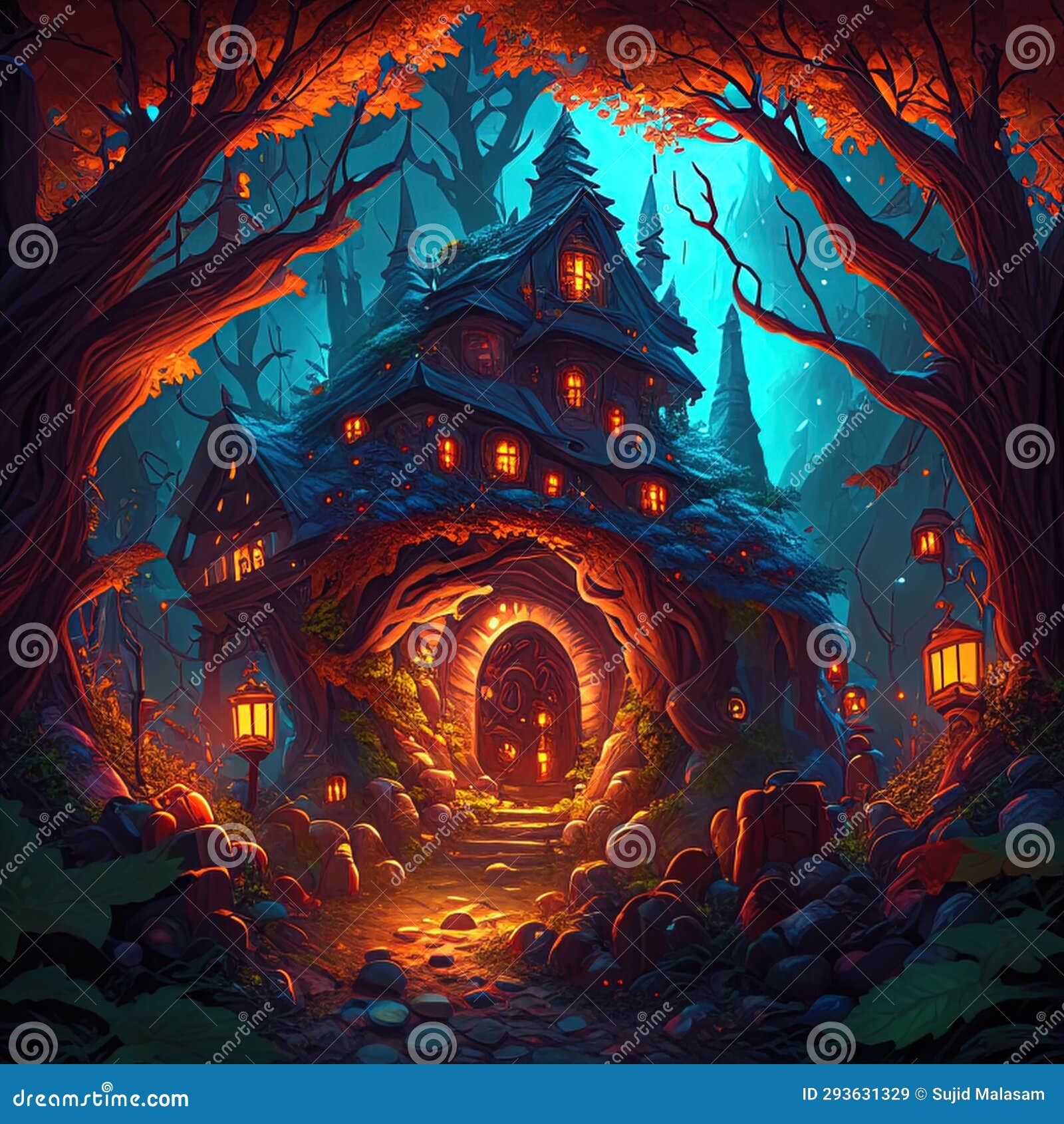 moonlit whispers - ai generative by halloween ai