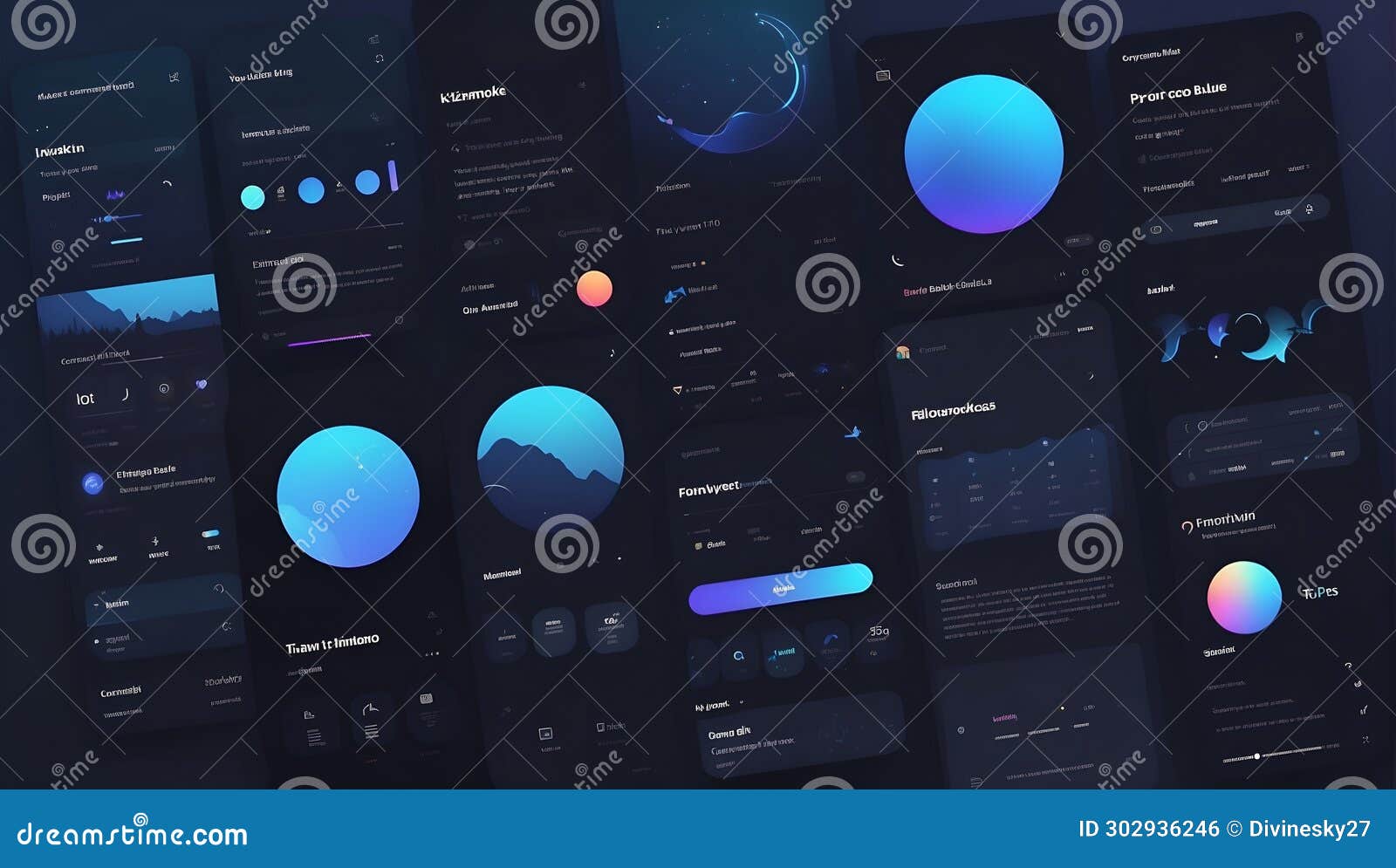 moonshadow symphony: dark mode enigma. ai generate