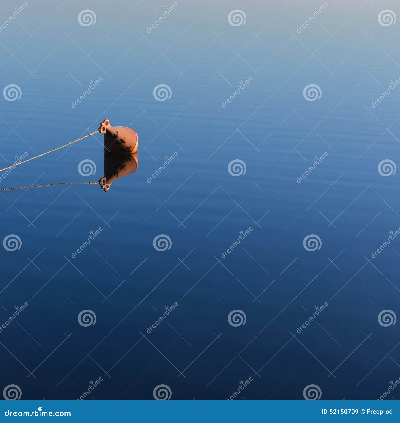 Mooring buoy on a lake stock image. Image of loneliness 52150709