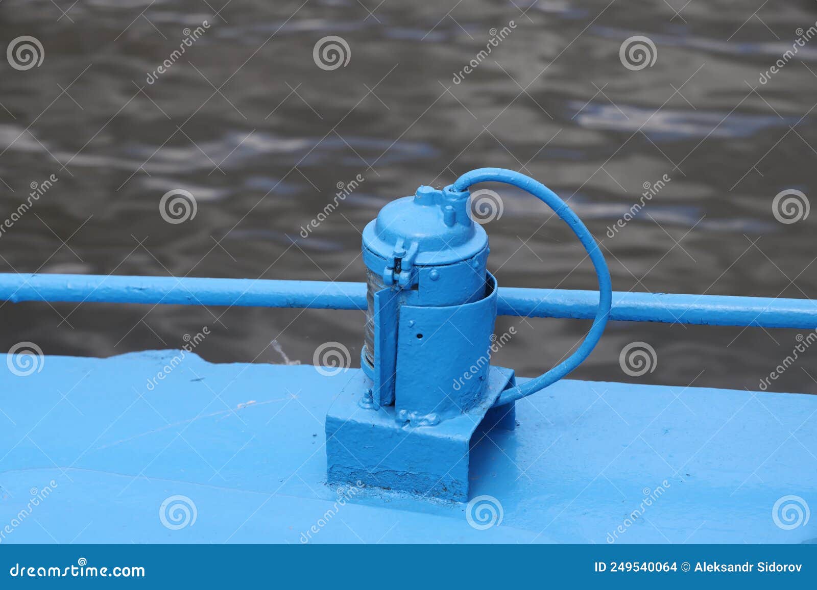 The Mooring Deck of a Cargo Ship with Anchor Winches, an Anchor Chain