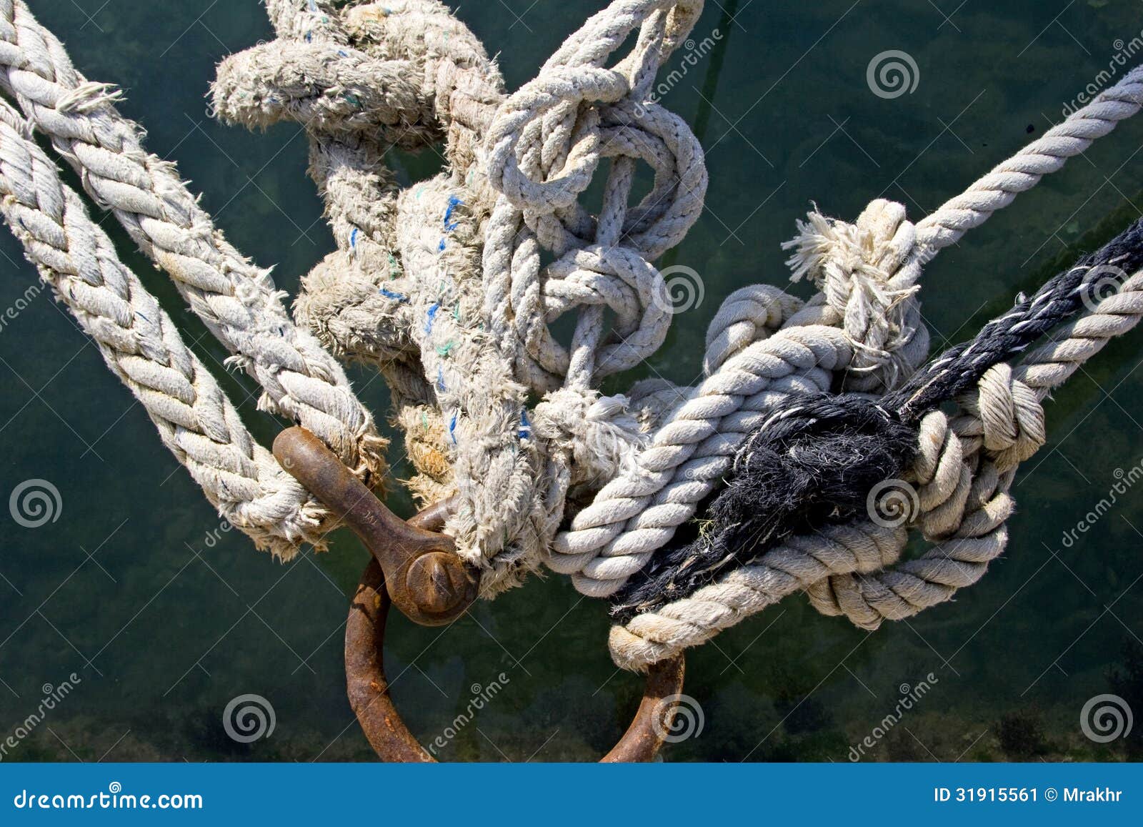 Mooring knots stock image. Image of nautical, metal, mooring 31915561
