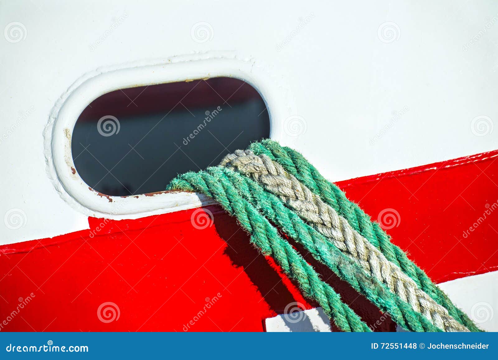 Mooring line of a trawler stock photo. Image of dock 72551448