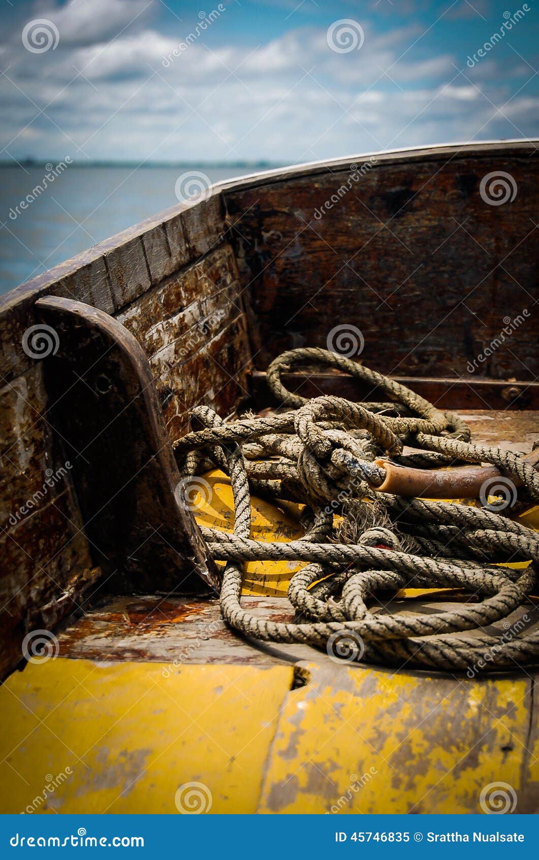 Mooring rope stock image. Image of ship, blue, moor, sailboat 45746835