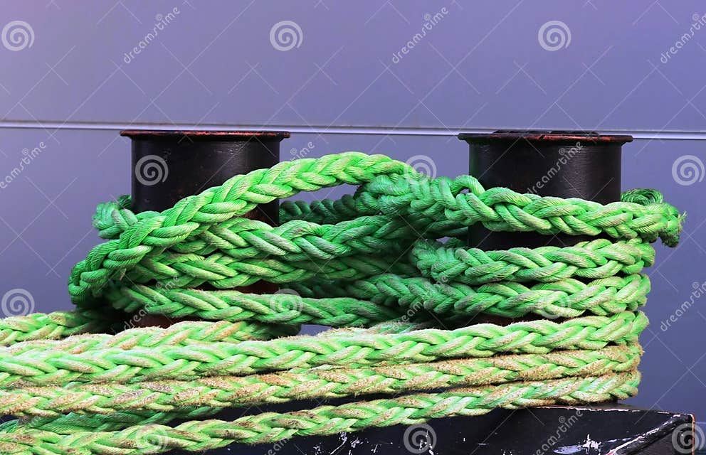 Mooring ropes stock image. Image of fasten, knot, ocean 14623173