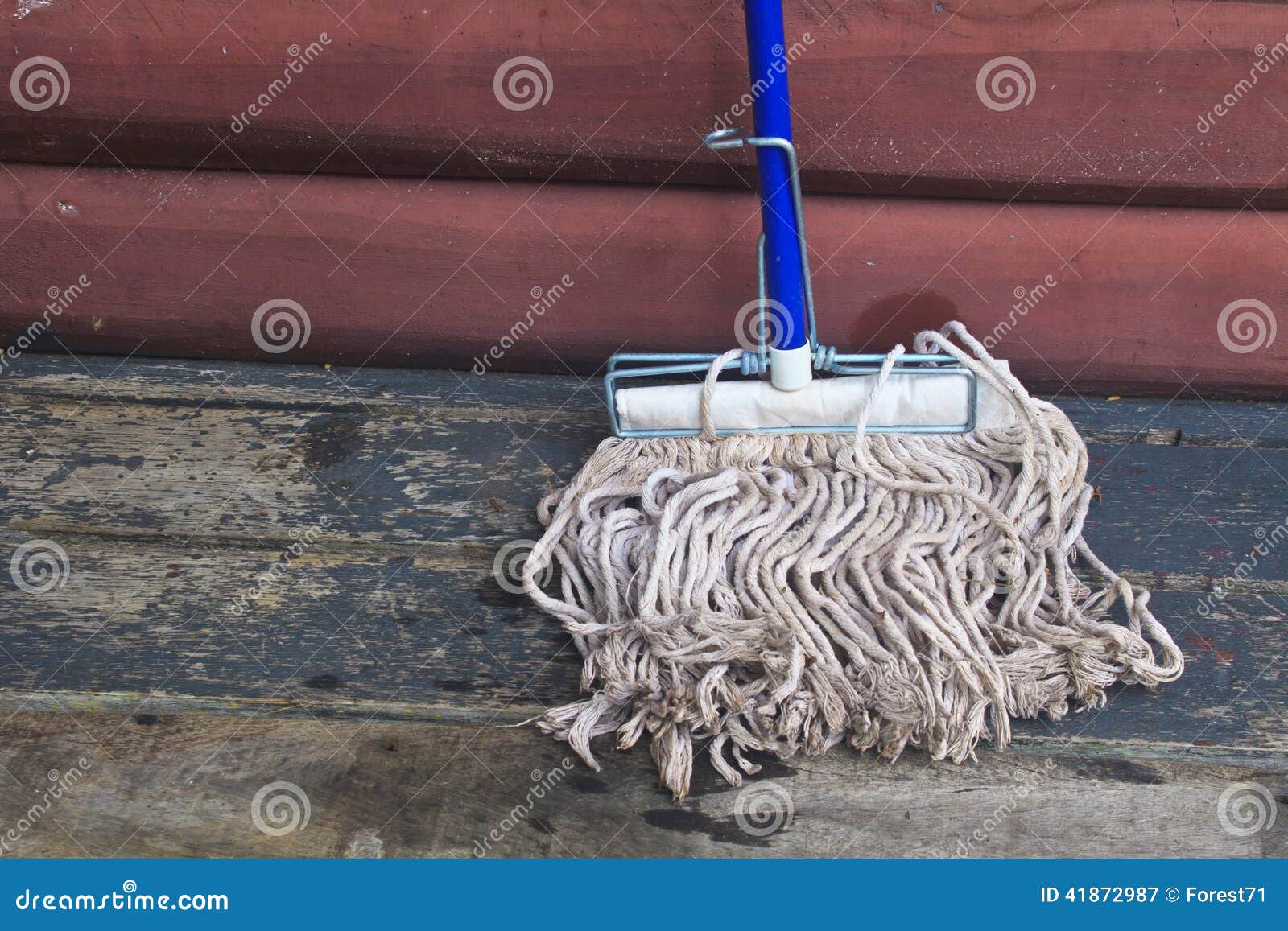 Mop Cleaning Gadgets on Terrace Stock Image Image of hardware