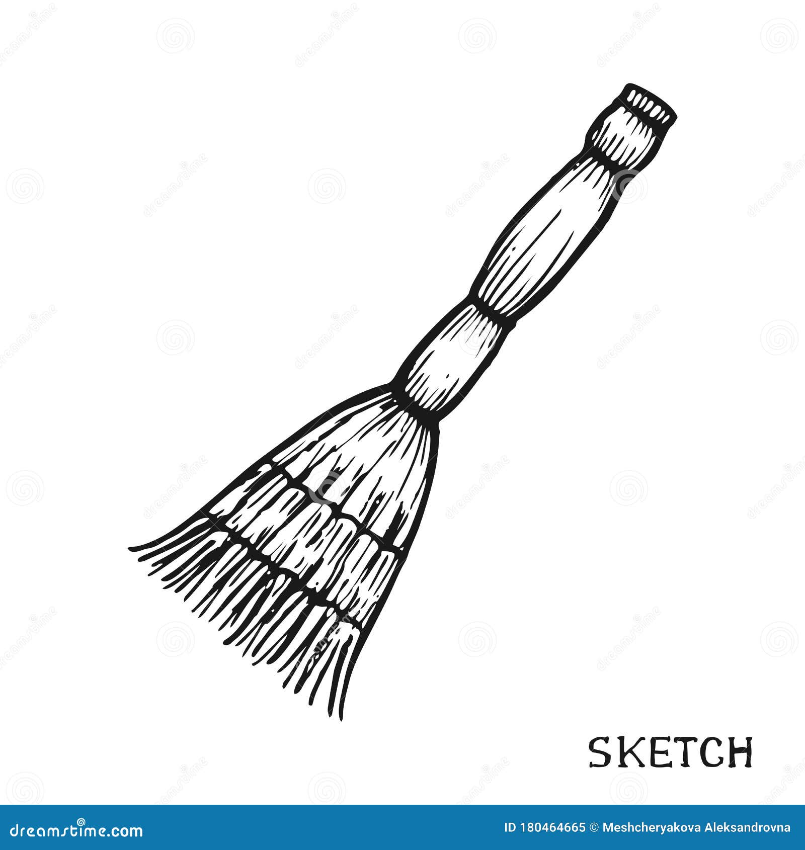 Cartoon broom and cleaning Royalty Free Vector Image
