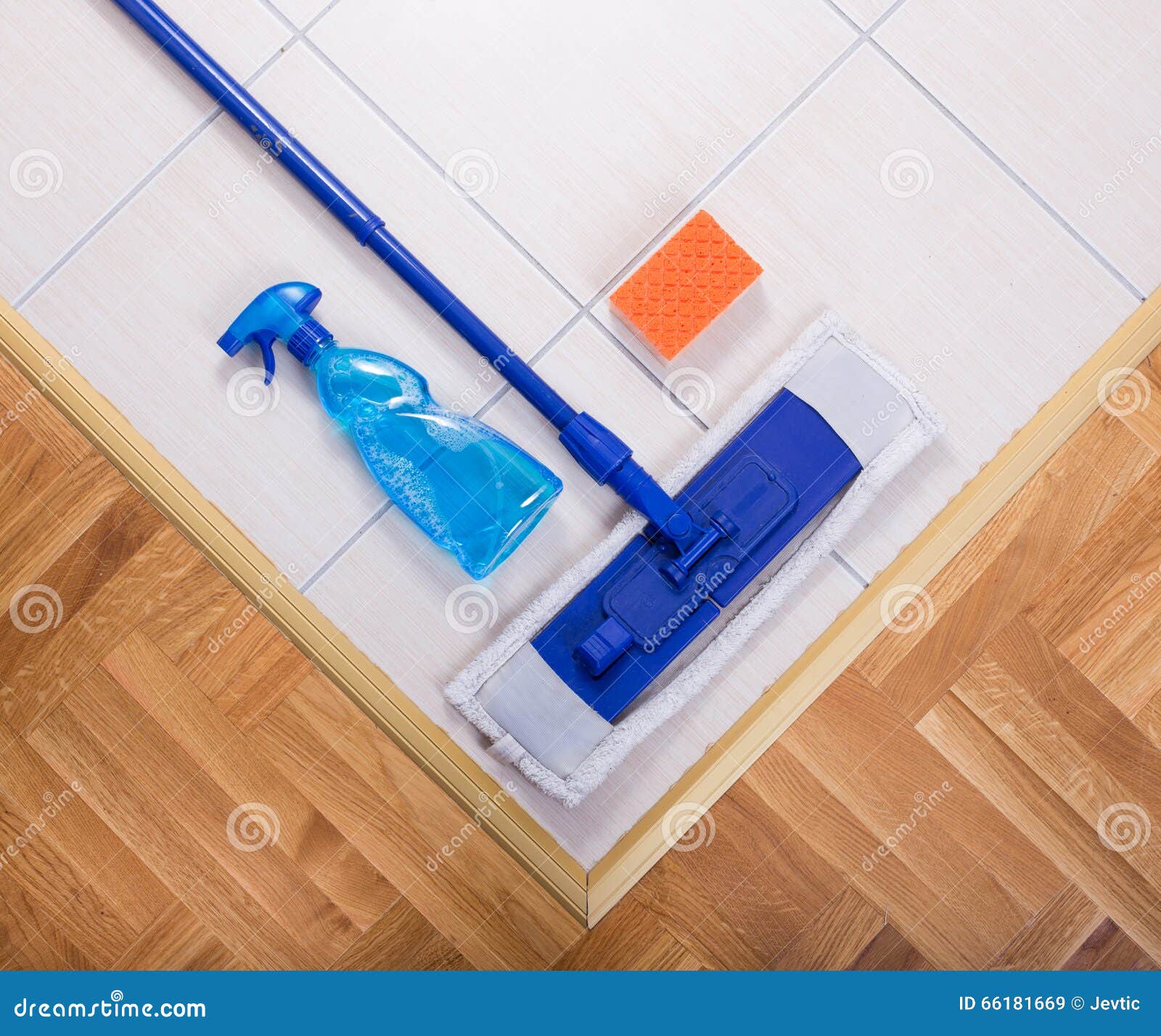 Mopping Equipment on the Floor Stock Image Image of sponge, supplies