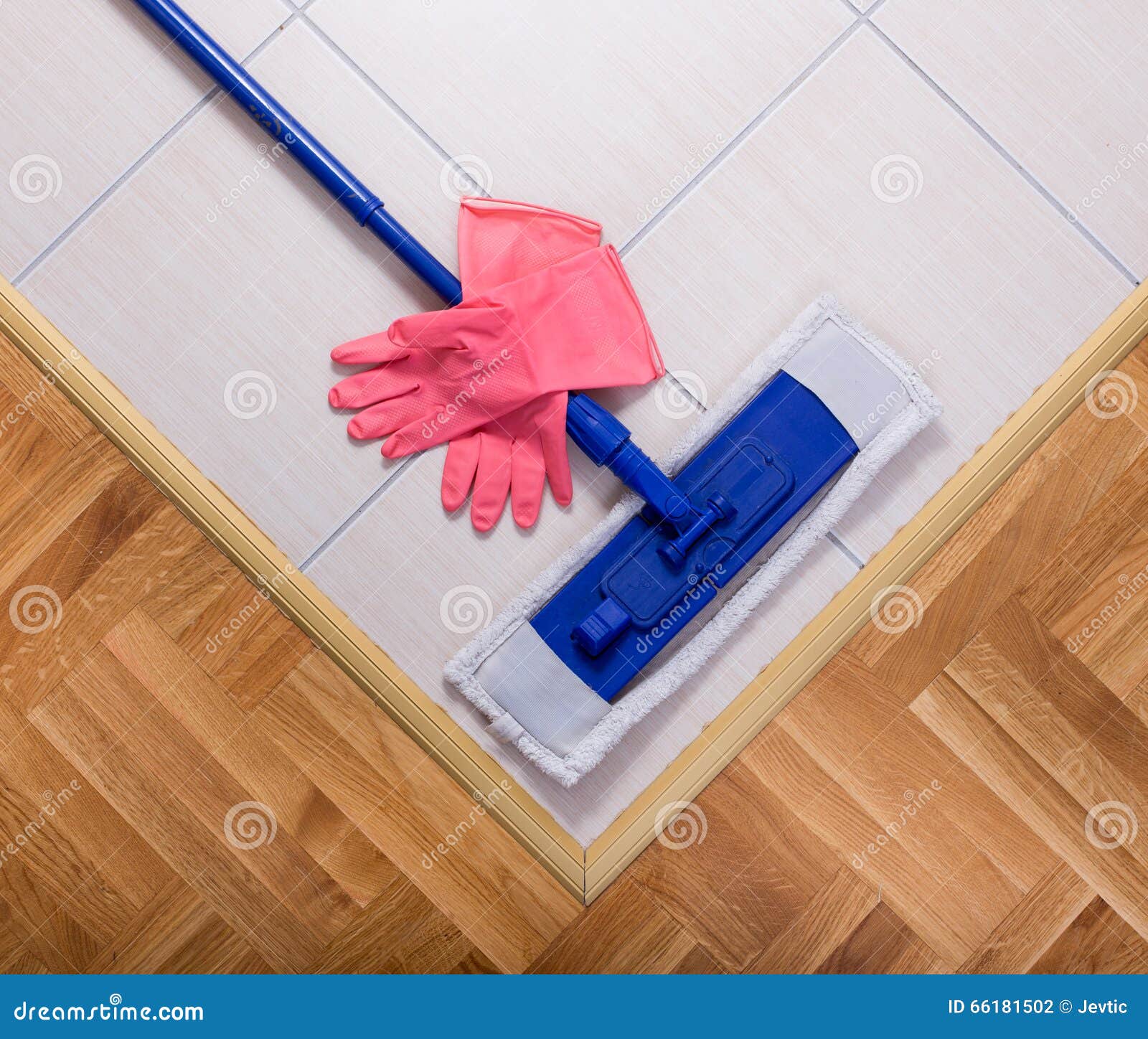 Mopping Equipment on the Floor Stock Photo Image of stick, keeping