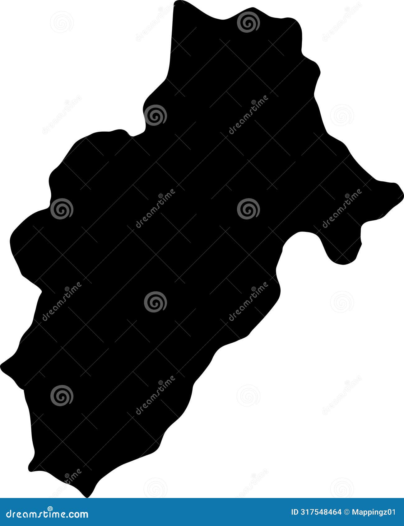 Moquegua Peru Silhouette Map with Transparent Background Stock Vector ...