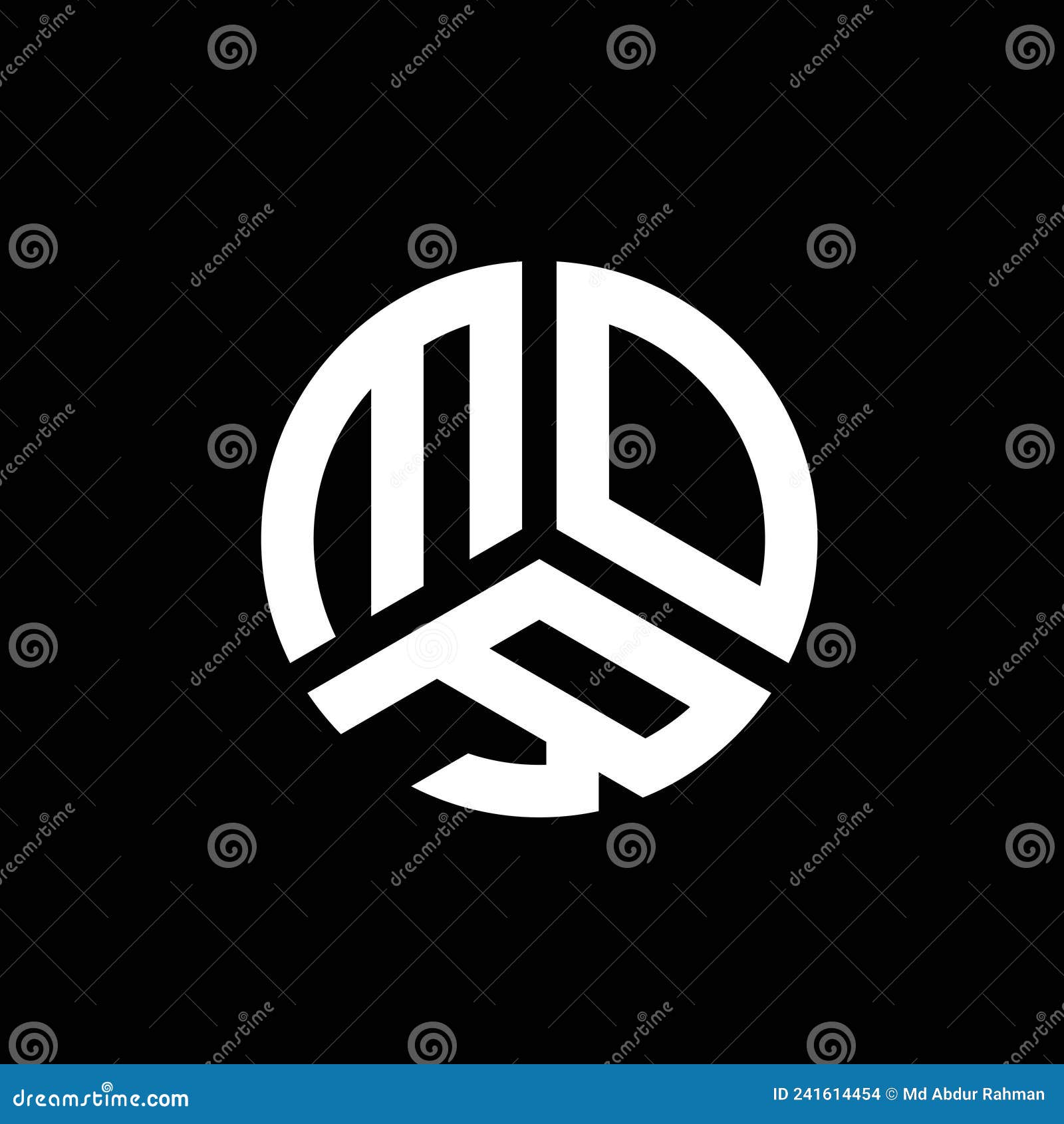 MOR Letter Logo Design on Black Background. MOR Creative Initials ...