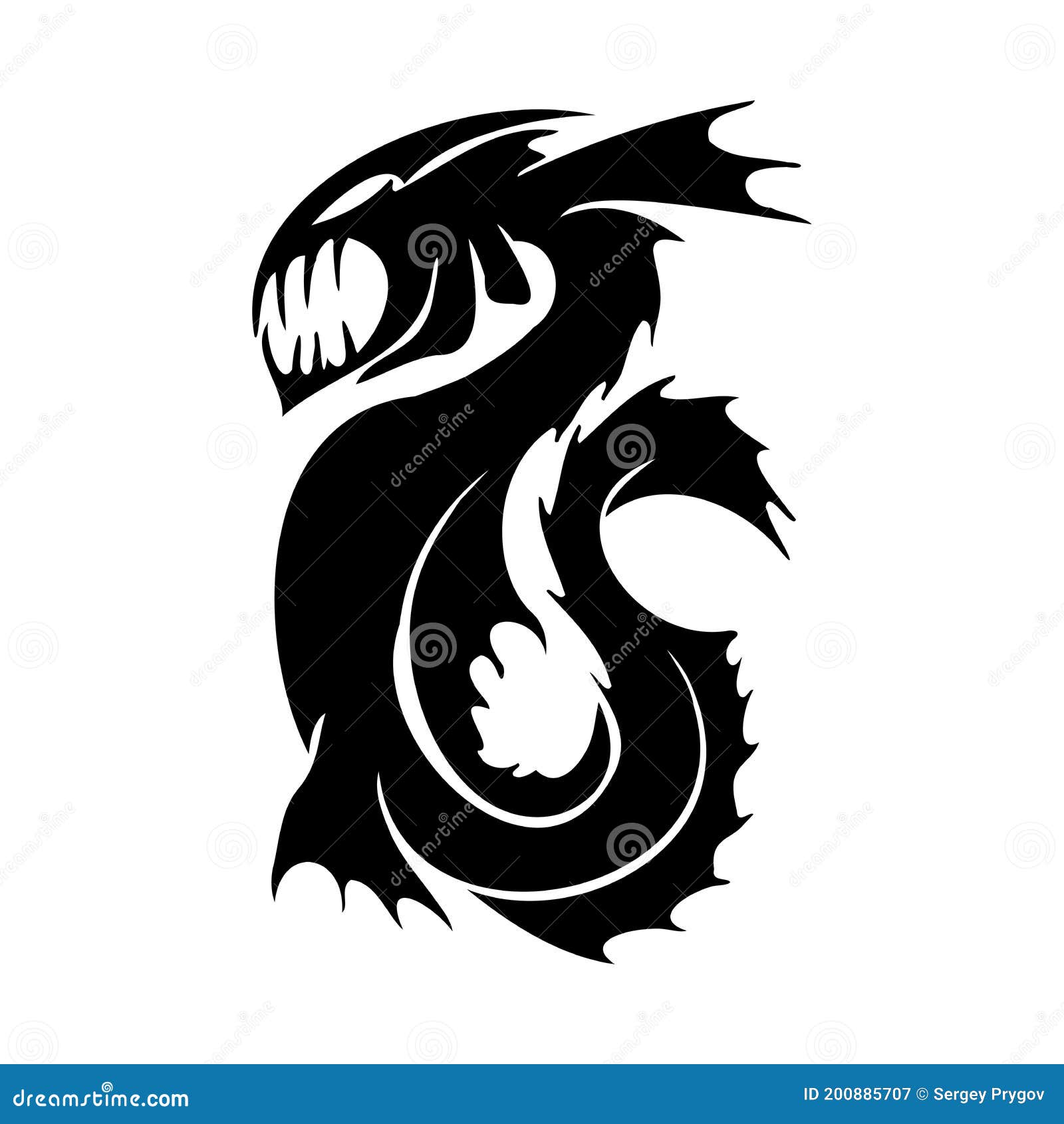 Tattoo dragon vector tribal 21+ Dragon