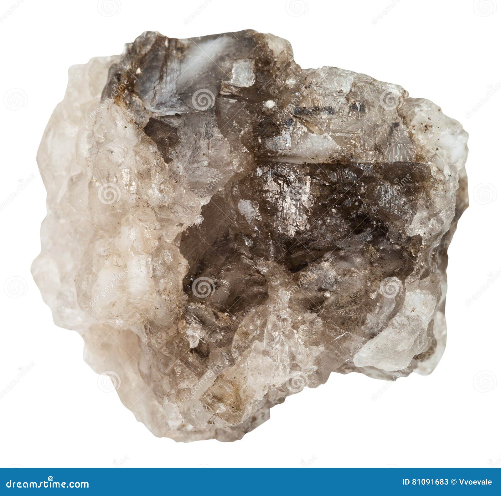 Morceau De Pierre De Sel Gemme De Halite D'isolement Image stock