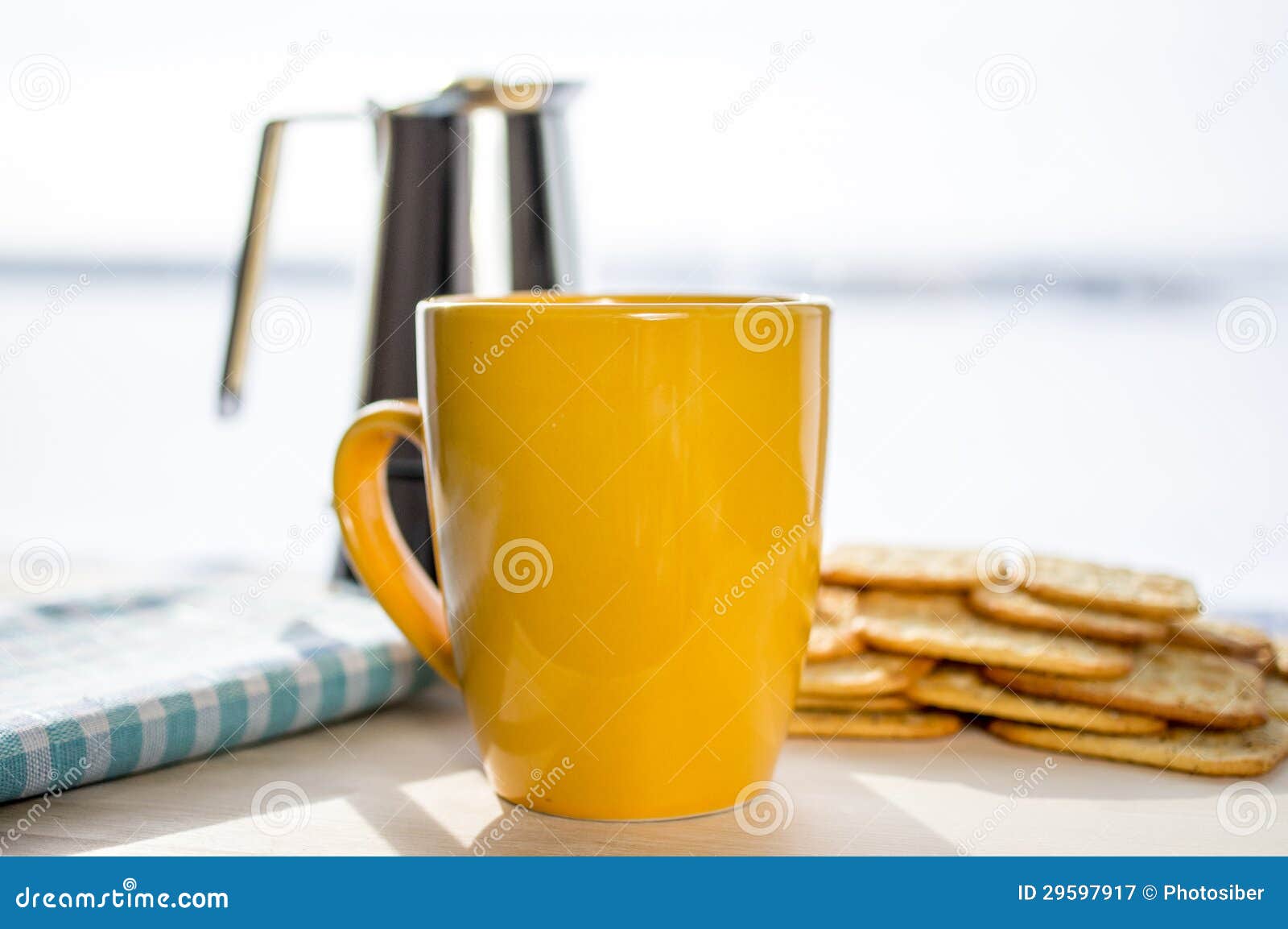 Morning coffee stock image. Image of cookies, view, breakfast 29597917