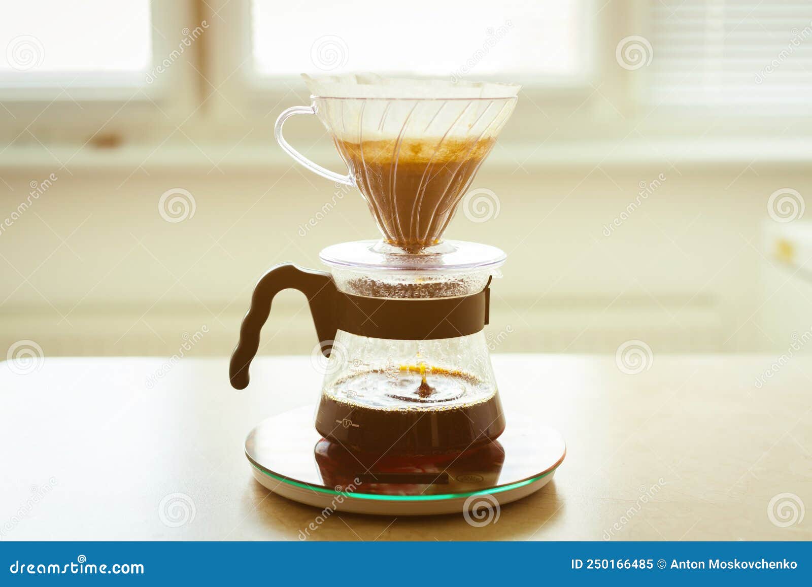 Morning Coffee, Alternative Method of Making Coffee in a Glass Drip