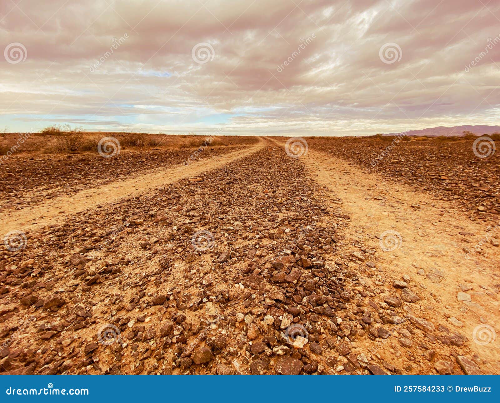 morning sunrise desert mountain adventure trail dirt road lonely empty silhouette dusk horizon landscape scene