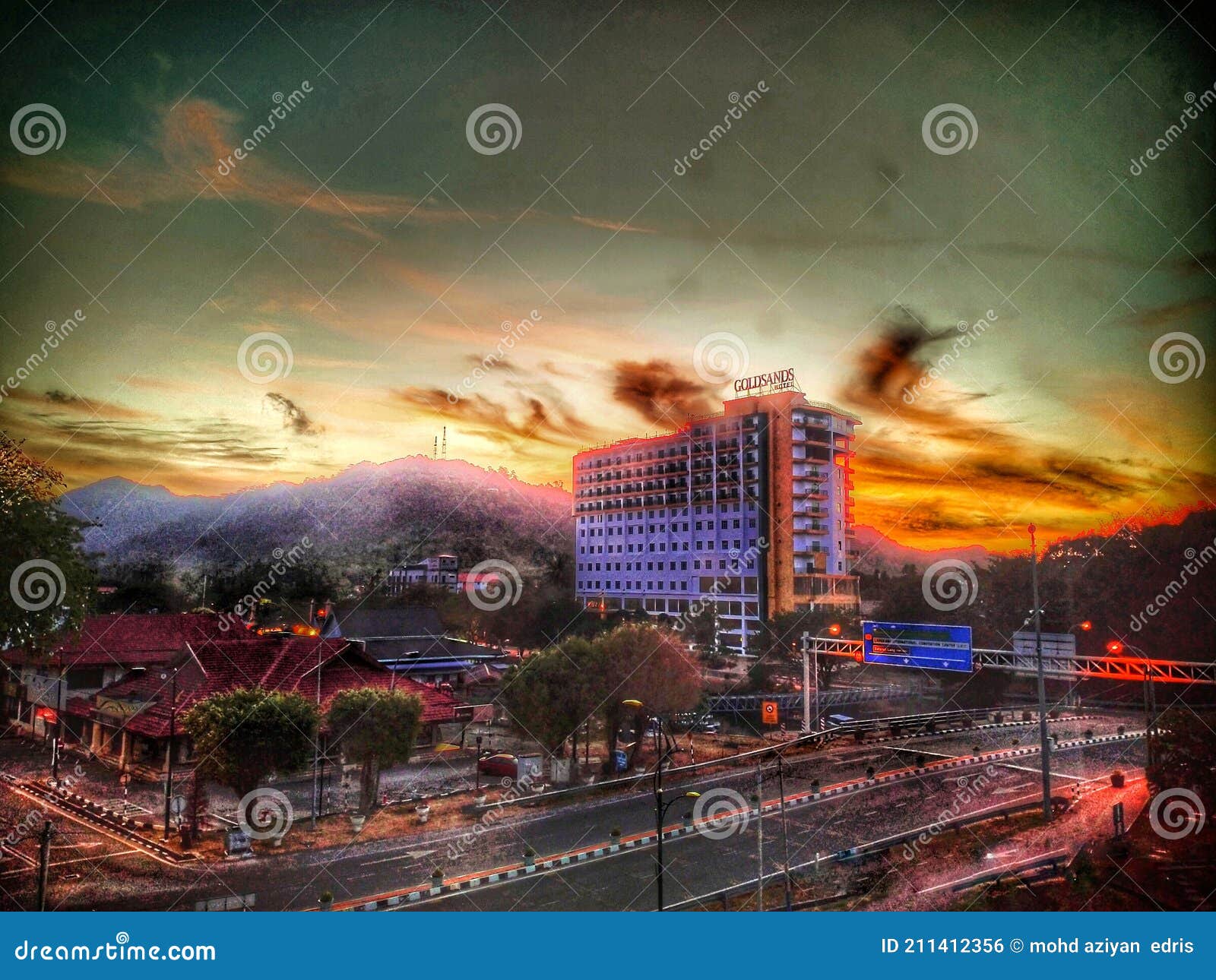 Morning Sunrise ,town ,sunray Editorial Photo Image of transport