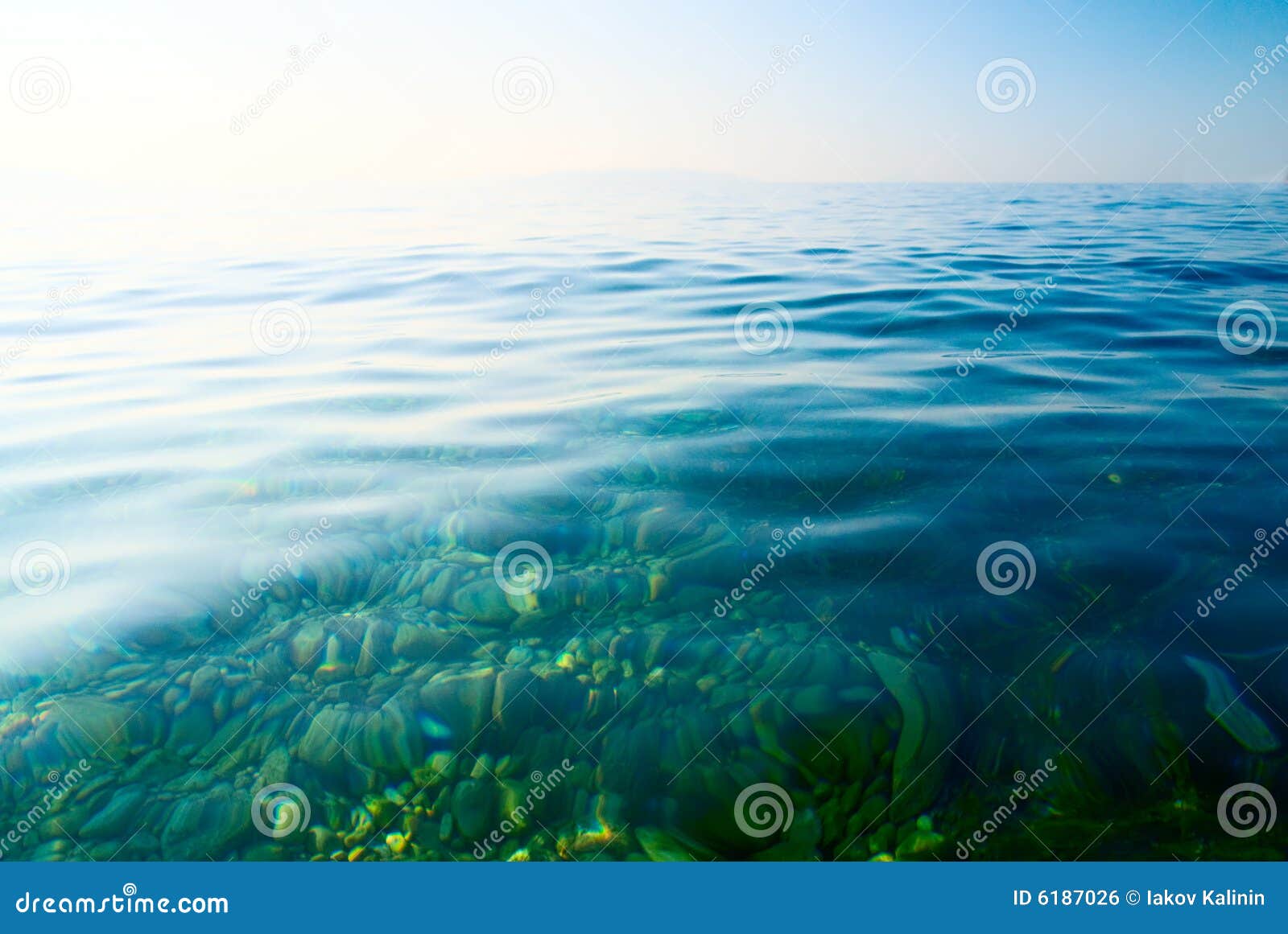 Morning water of sea stock photo. Image of landscape, ocean 6187026