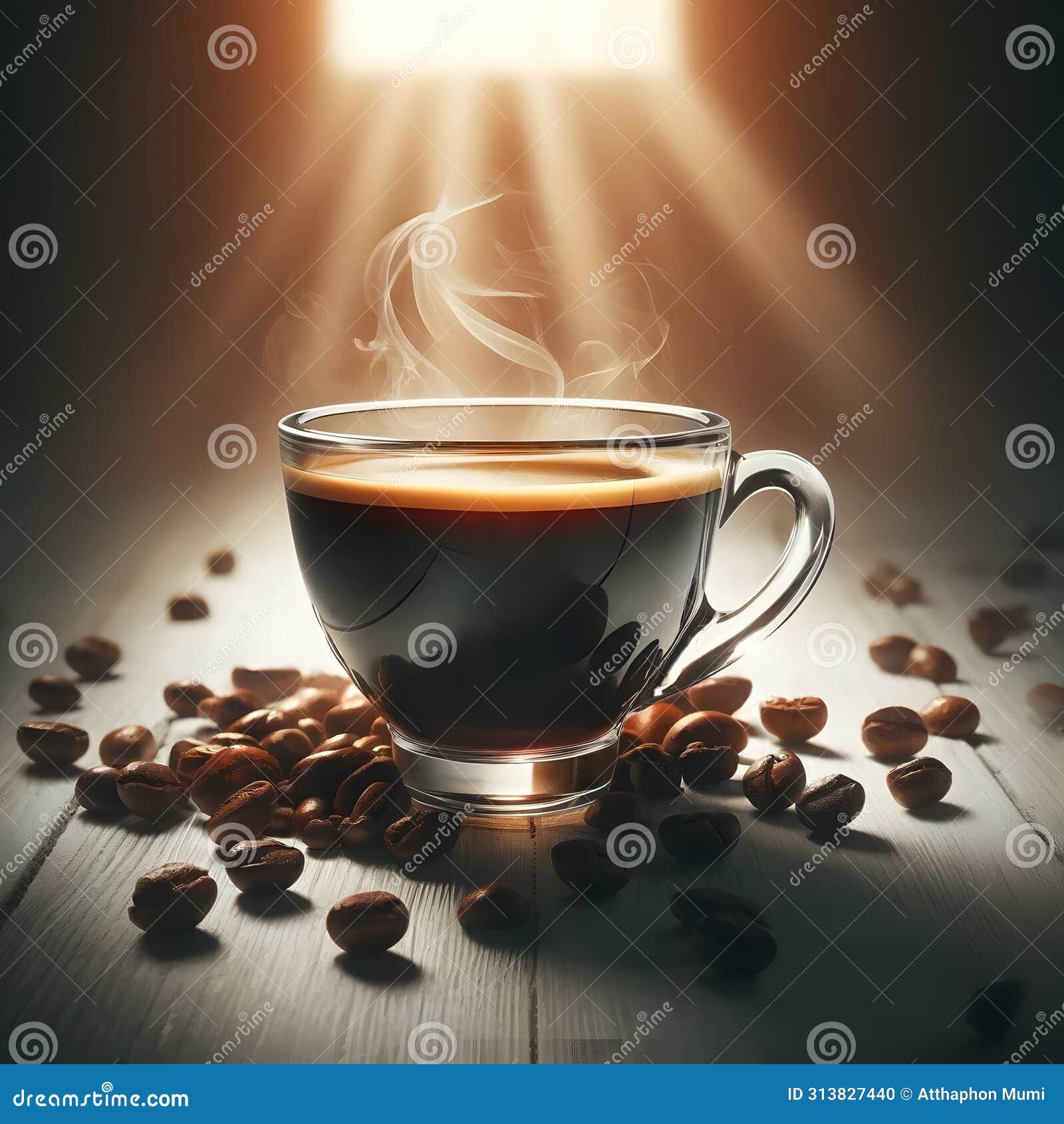 morning zen: aromatic espresso with sunlight - the art of coffee bliss â minimalist and authentic