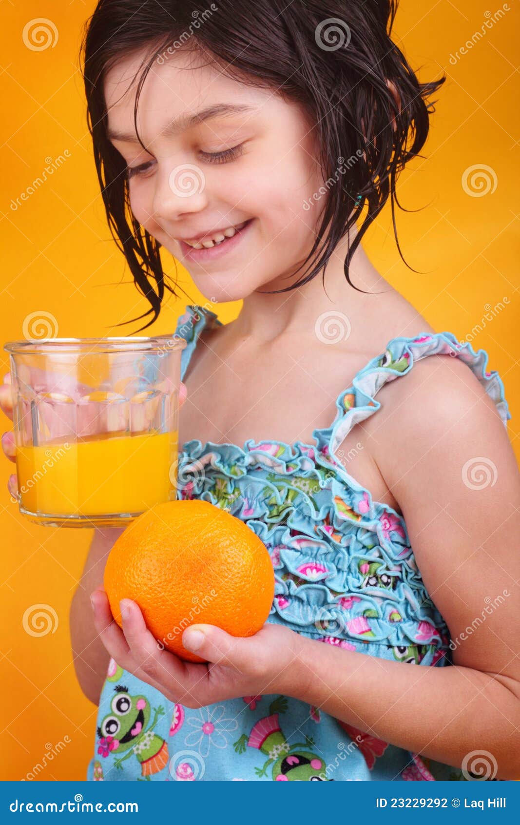 Mornings and Orange Juice stock photo. Image of person 23229292