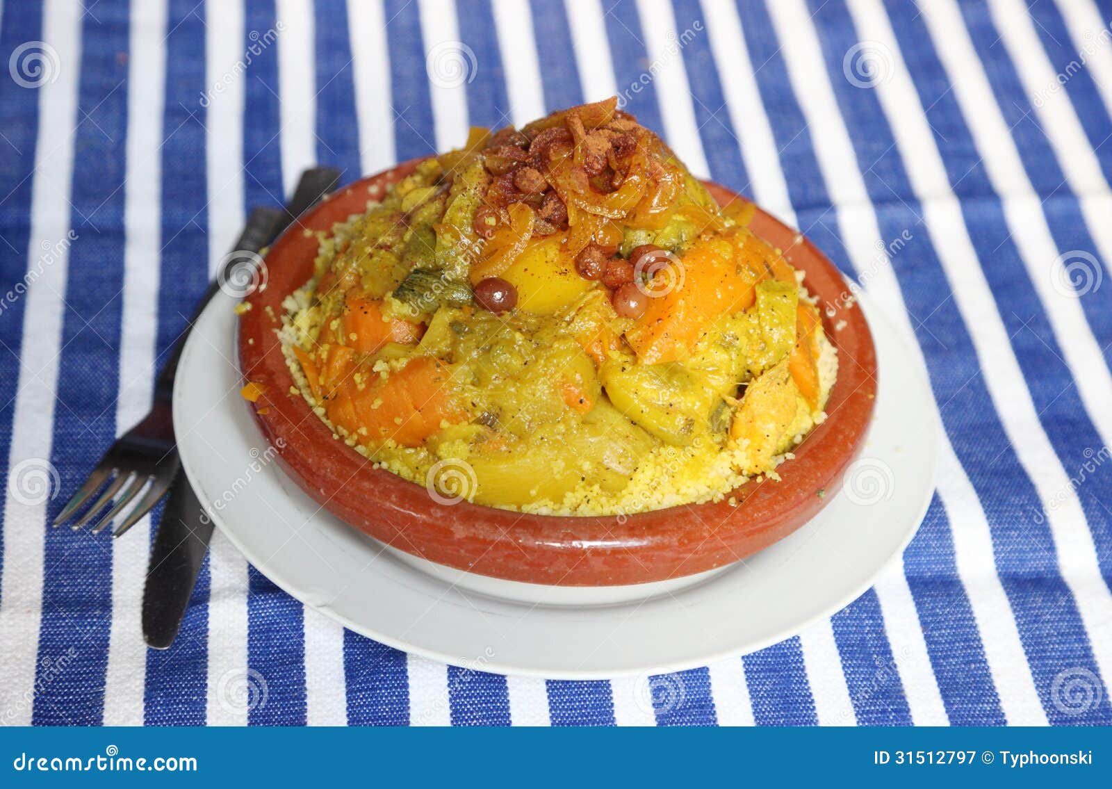 Moroccan Couscous stock image. Image of dish, travel 31512797