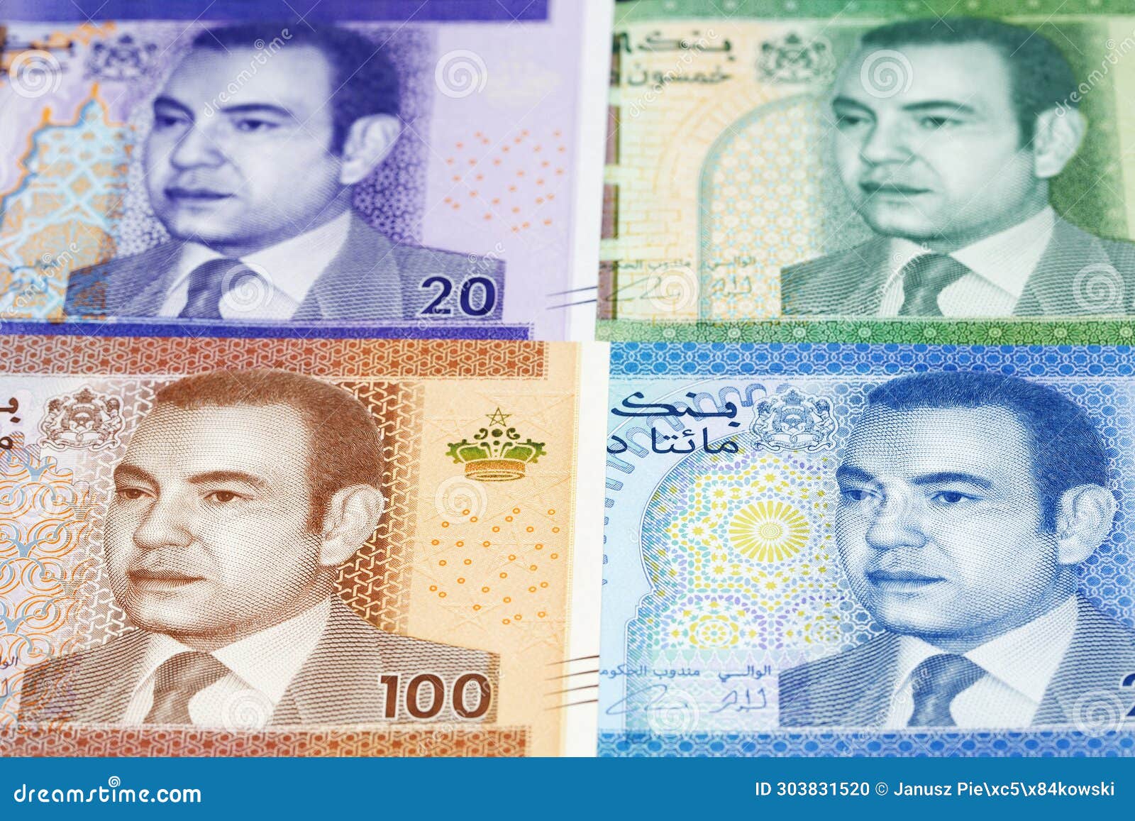 Moroccan Dirham a Business Background Stock Photo - Image of morocco,  finance: 303831520