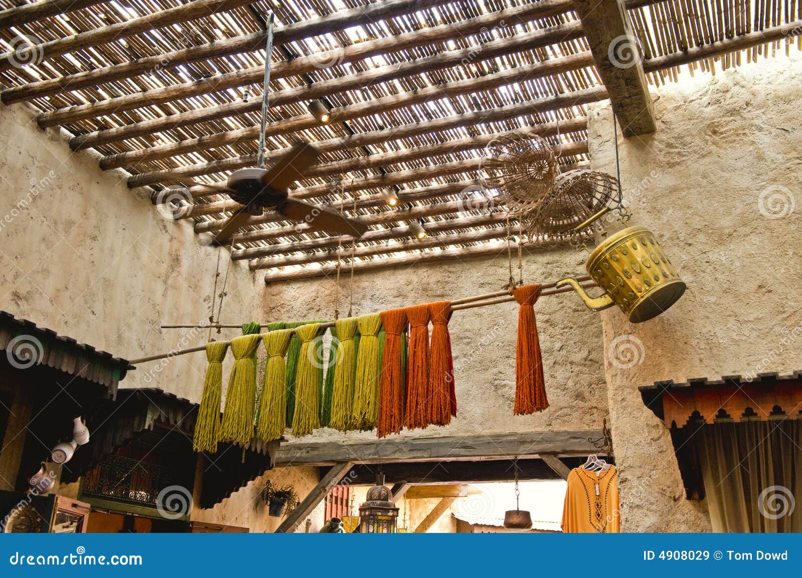 Moroccan Fabric Shop Stock Image Image Of Merchant Displayed